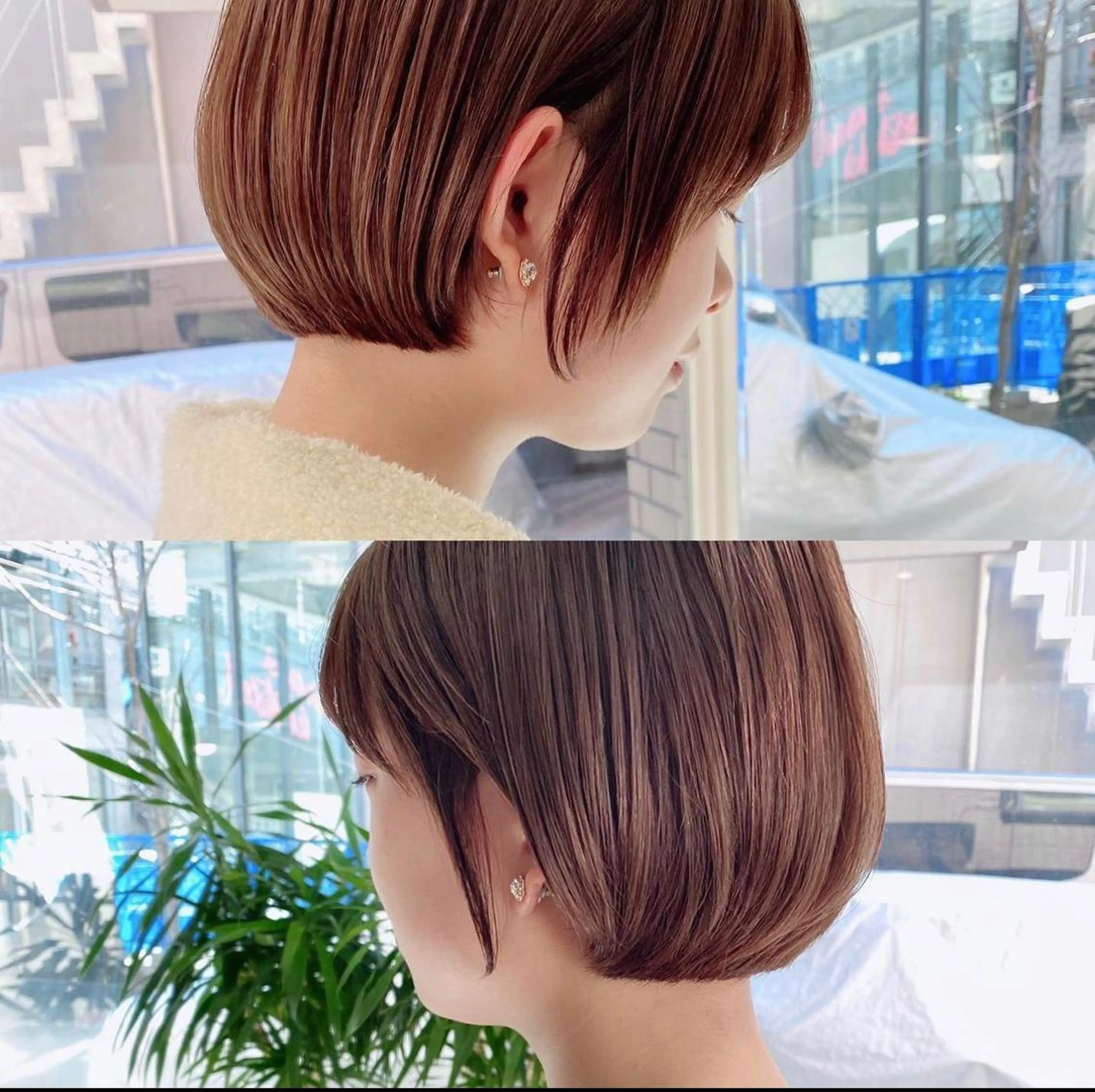 ミディアム カット ヘアカラー トリートメント 韓国風/髪質改善/ ナガヤアキラのヘアスタイル