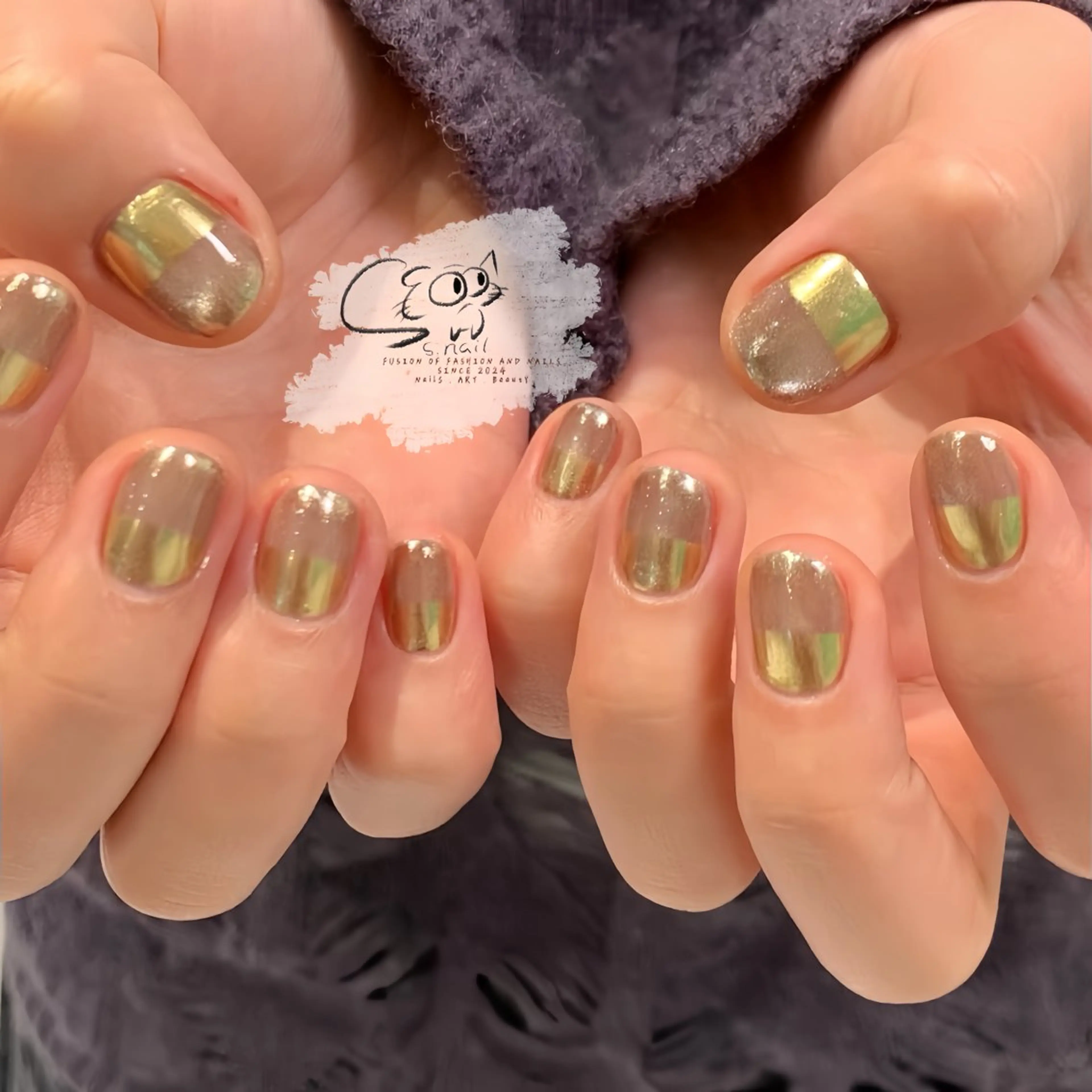 ネイル チークネイル フレンチネイル グラデーション マグネットネイル ワンカラーネイル S.nail _のネイルデザイン
