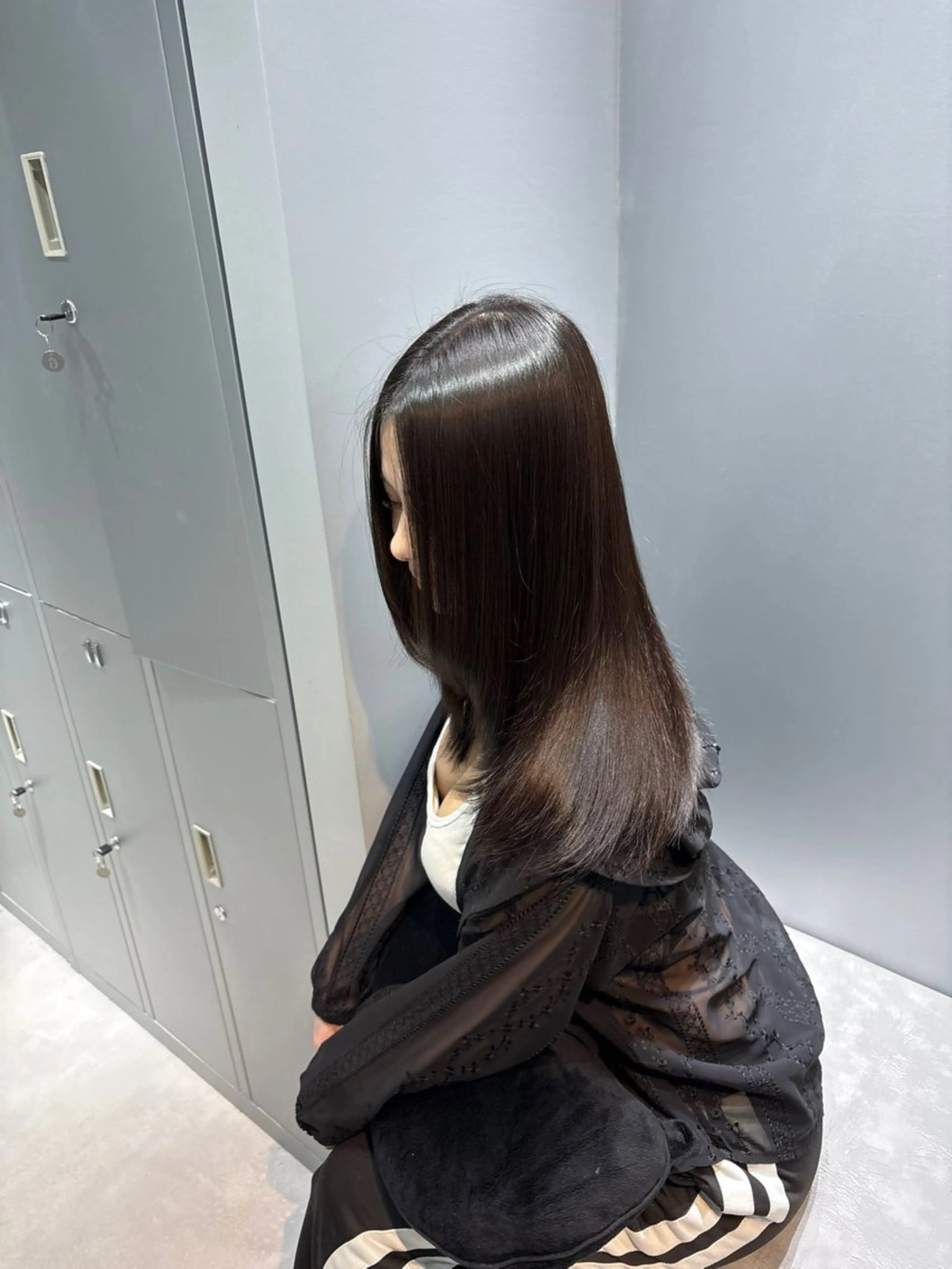 ロング カット ヘアカラー 縮毛矯正 トリートメント 今話題の艶髪矯正 美艶カラー/FUKAのヘアスタイル