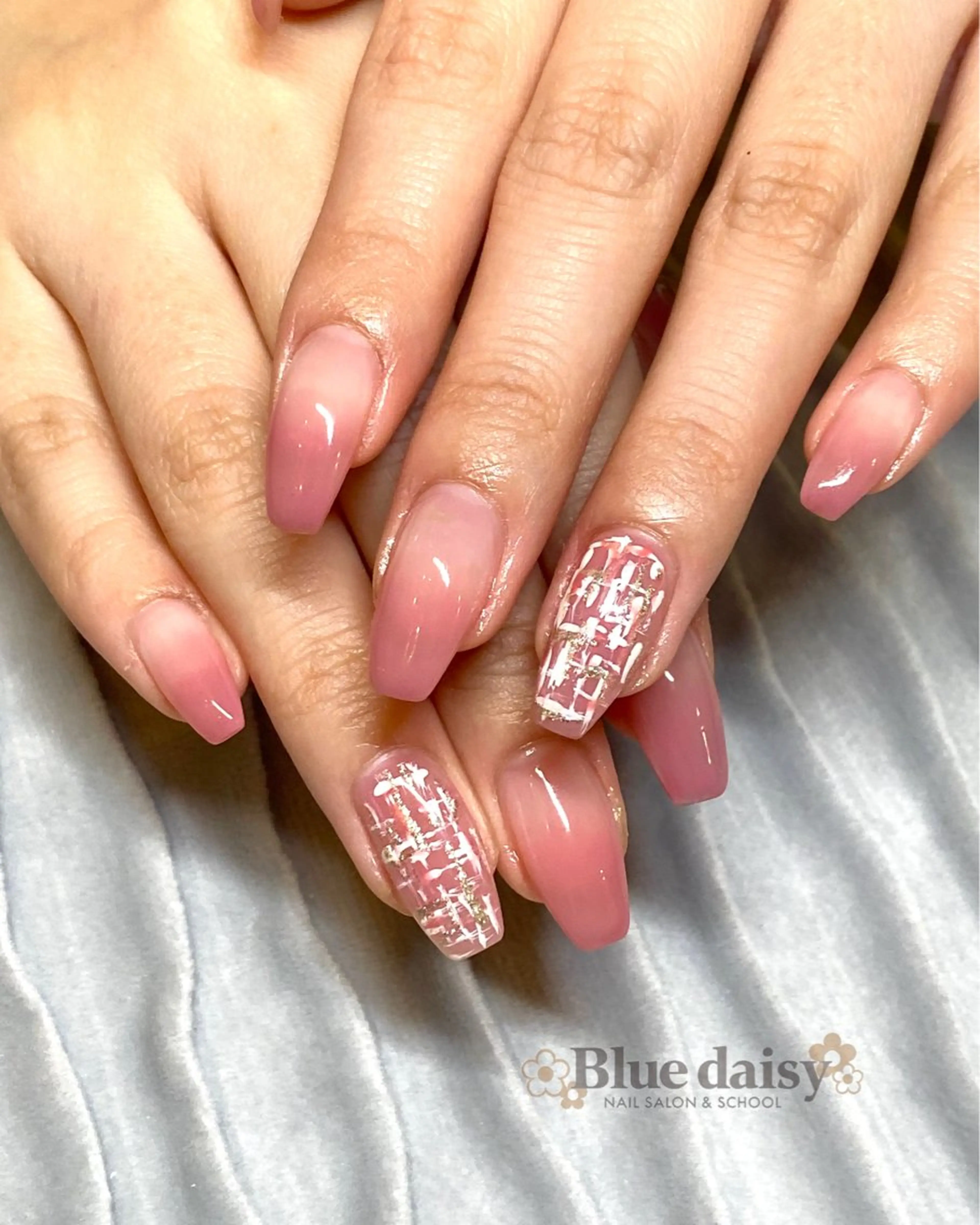 ネイル ジェルネイル マグネットネイル 持ち込み パラジェル ピンク ハンドネイル Blue　daisy　栄本店 【ブルーデイジー】所属・Blue daisy 栄本店のネイルデザイン