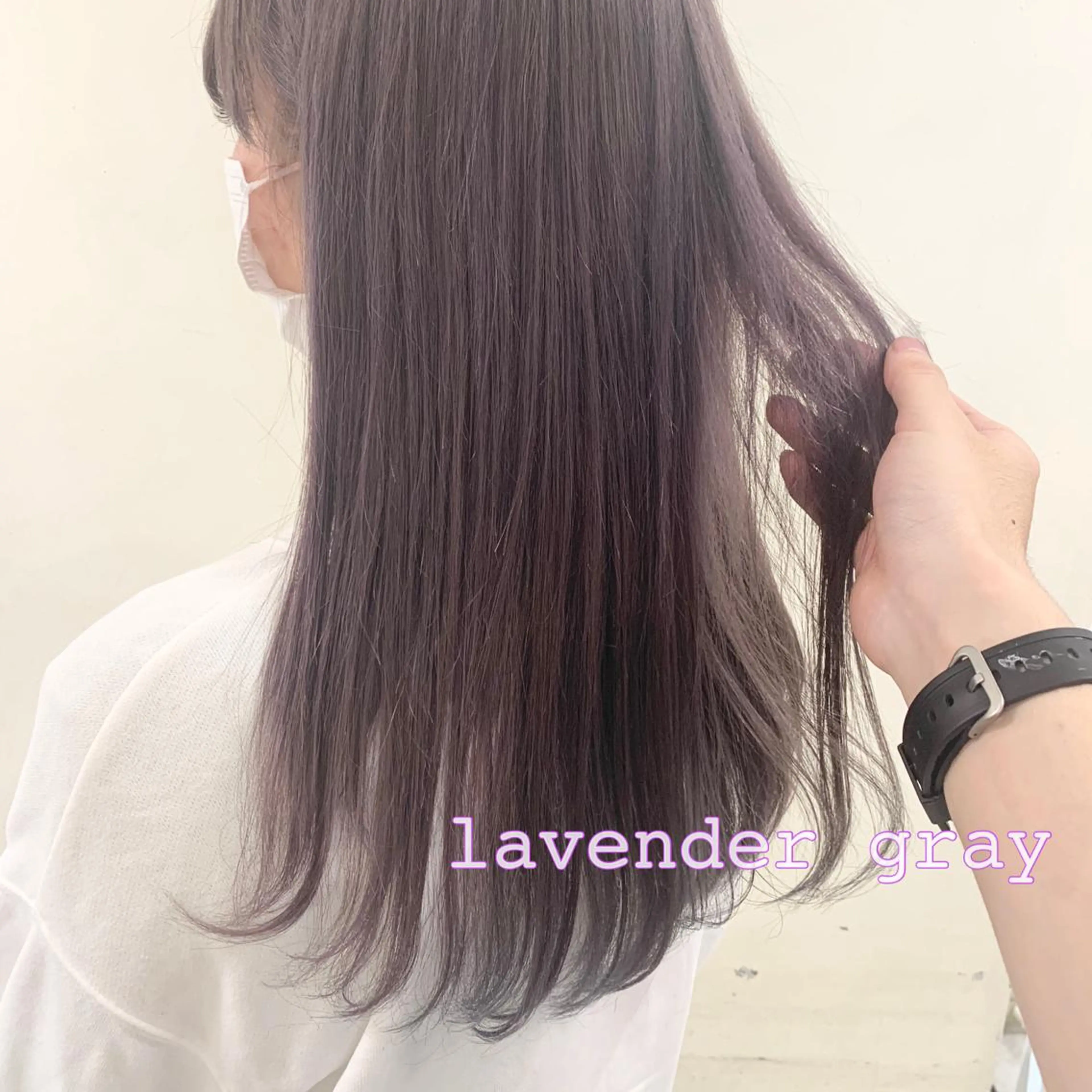 カラー グレージュ ラベンダーカラー ラベンダーグレージュ ラベンダーグレー 窪田 椋介のヘアスタイル