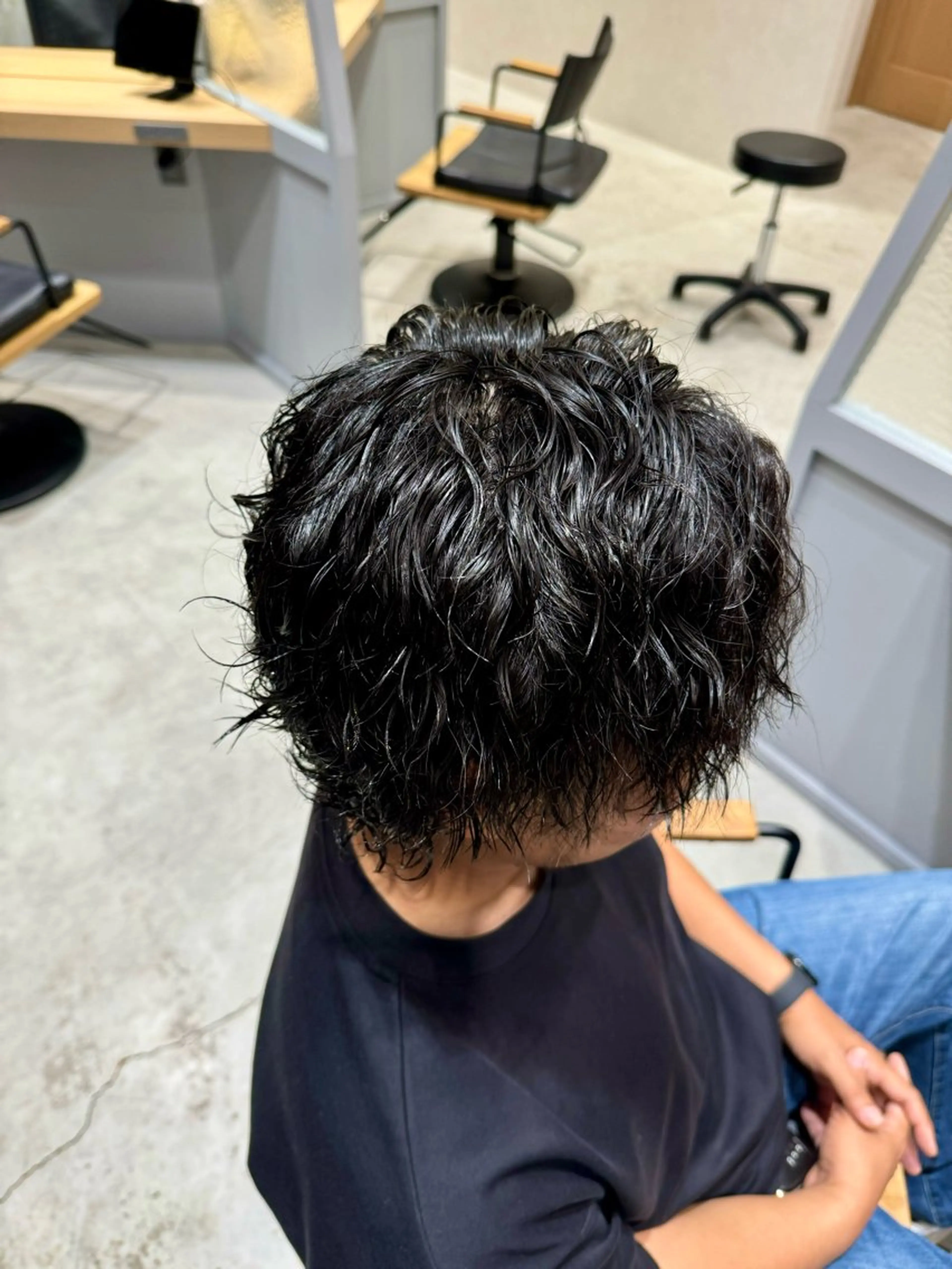 メンズ パーマ 保坂 瞭のヘアスタイル
