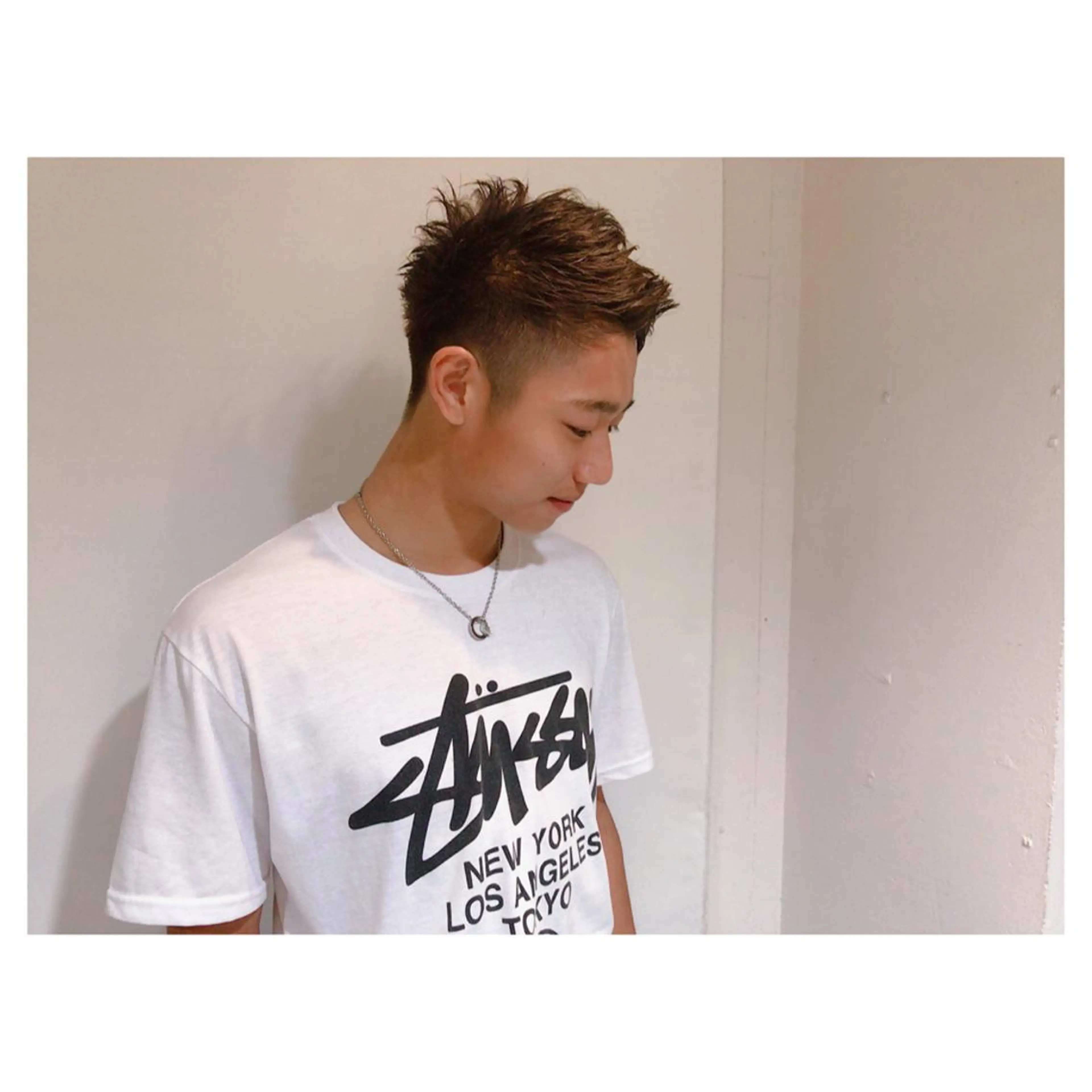 ショート カラー パーマ ヘアアレンジ メンズ カット ヘアカラー ちこ .のヘアスタイル