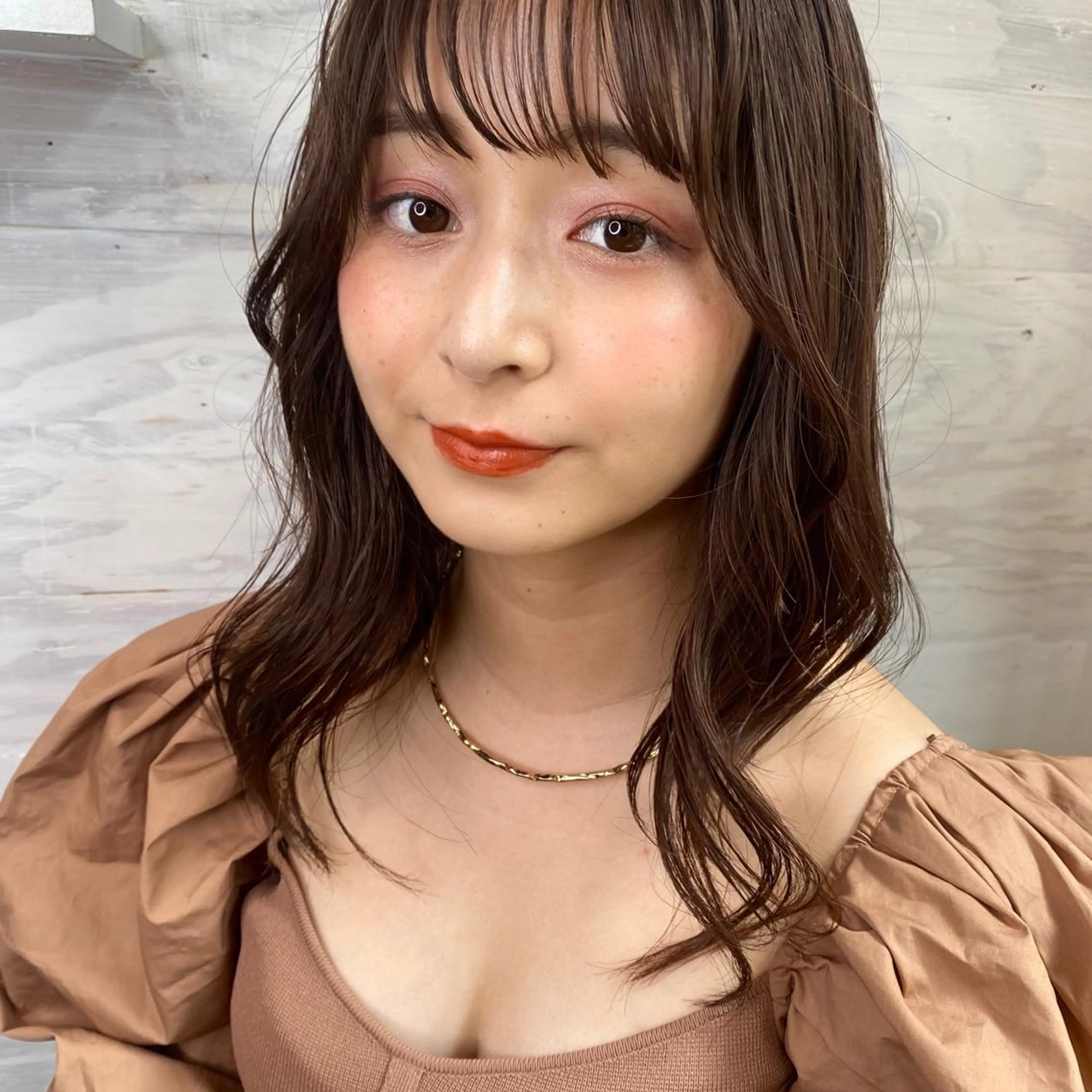 ミディアム 🪭risa 暖色/レイヤー🪭のヘアスタイル