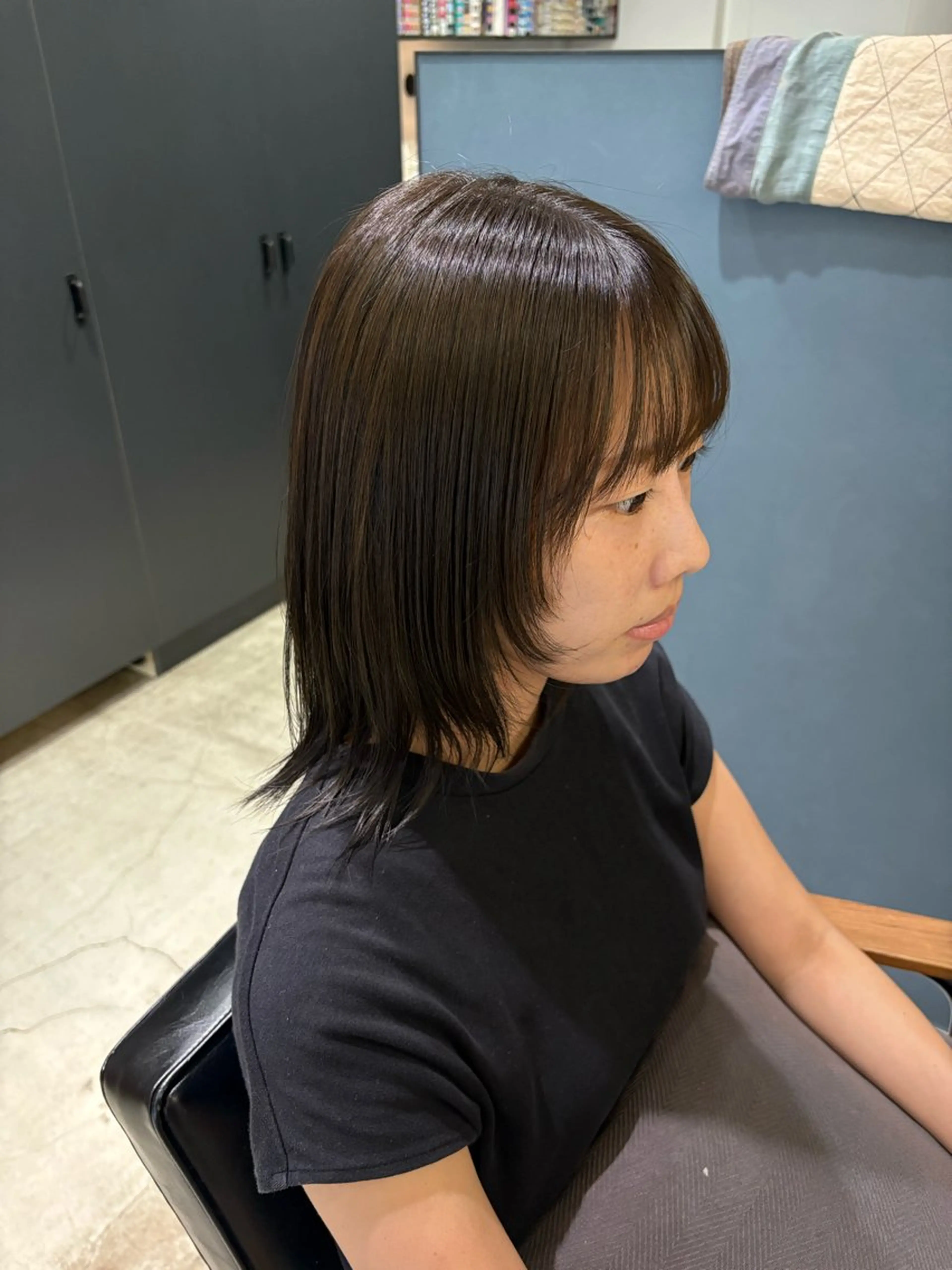 ミディアム ヘアカラー 寺本 心のヘアスタイル