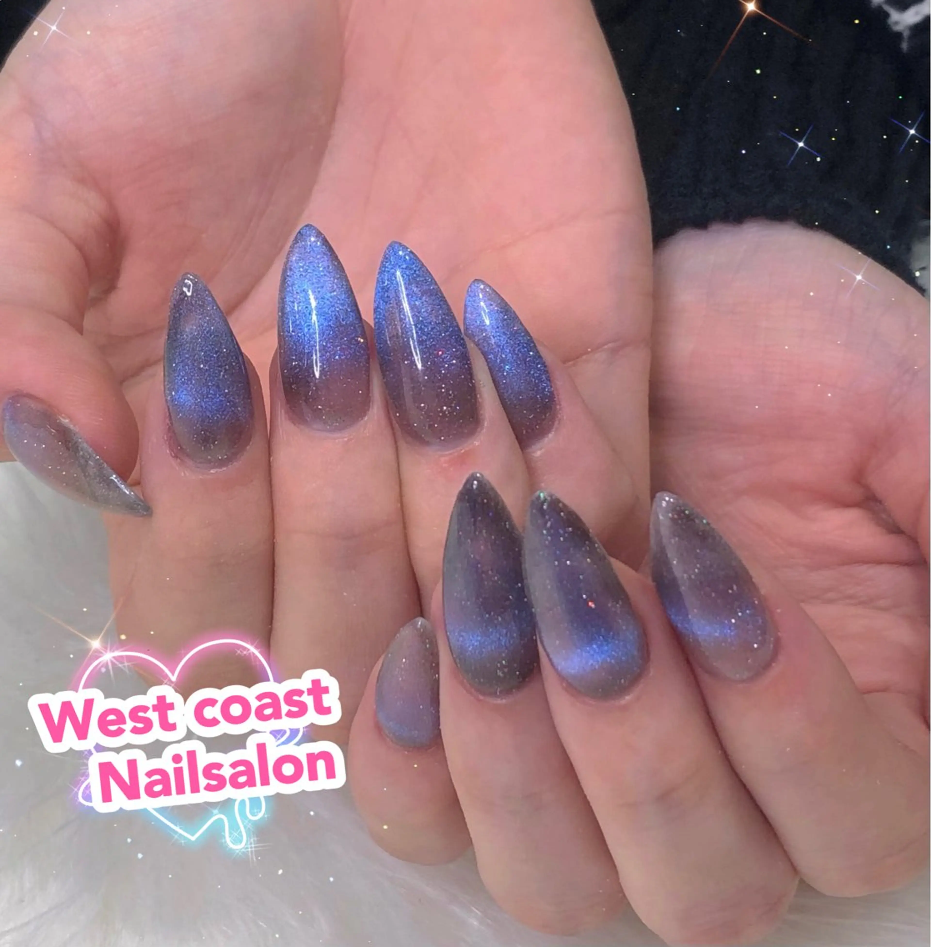 ネイル ハンドネイル リボン、ガーリー パーツ放題専門店のネイルデザイン