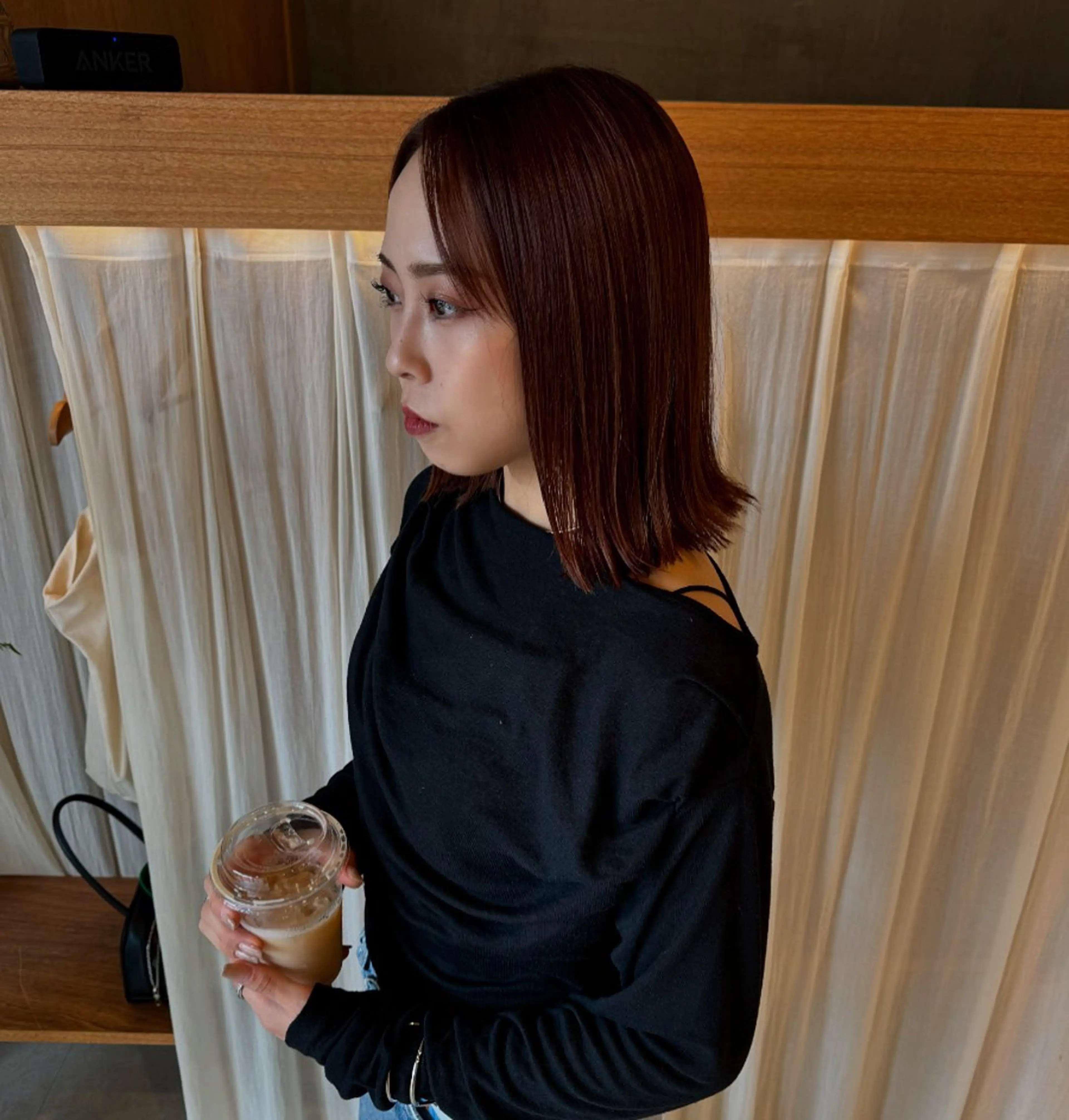 ミディアム カット ヘアカラー トリートメント レイヤー/ボブパーマ /垢抜け/タクミのヘアスタイル