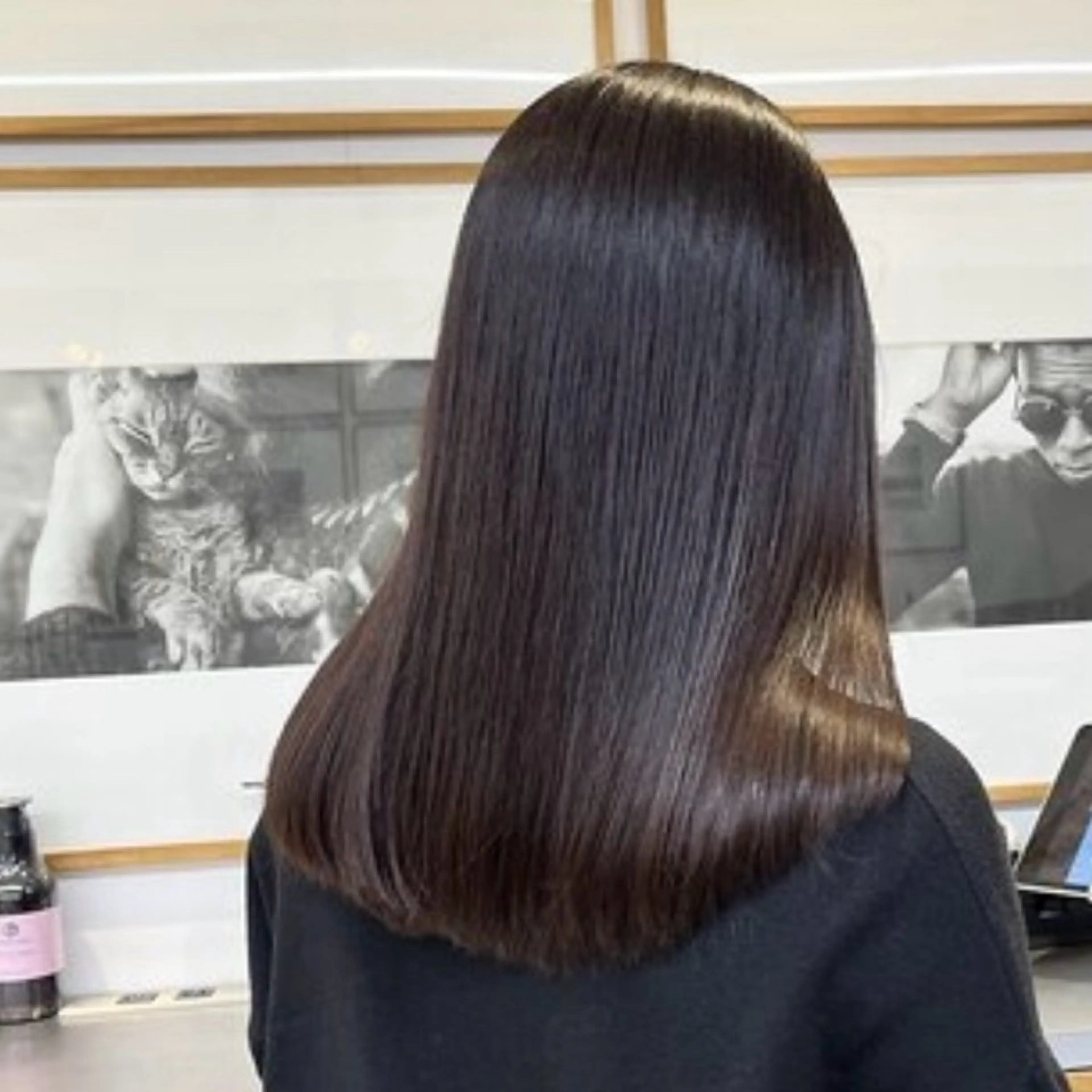 セミロング カラー カット ヘアカラー 縮毛矯正 トリートメント ヘッドスパ ヘアセット 小顔カット/縮毛矯正 吉田ひろのじょうのヘアスタイル