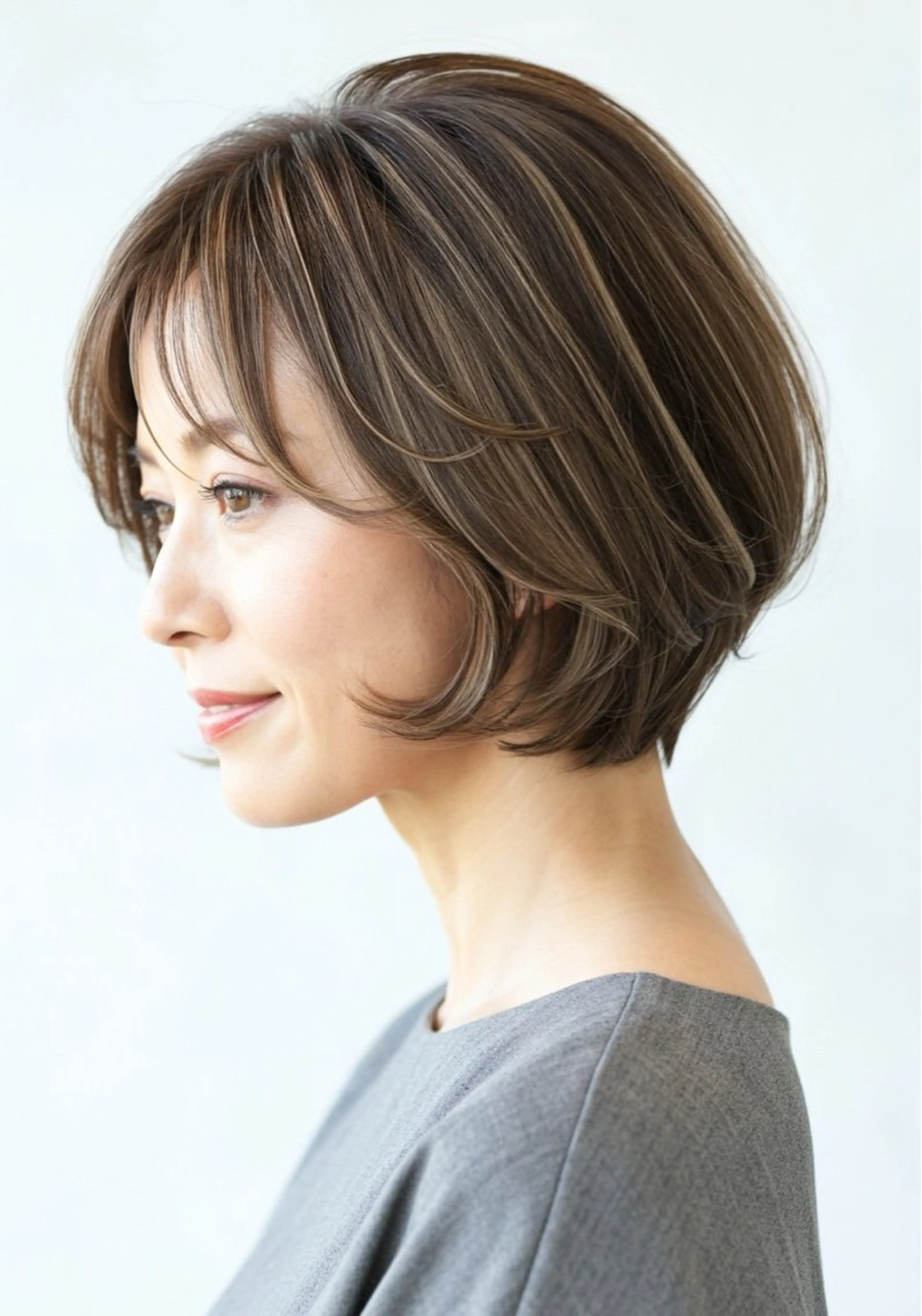 ショート 白髪率別白髪ぼかし /なおき/表参道のヘアスタイル
