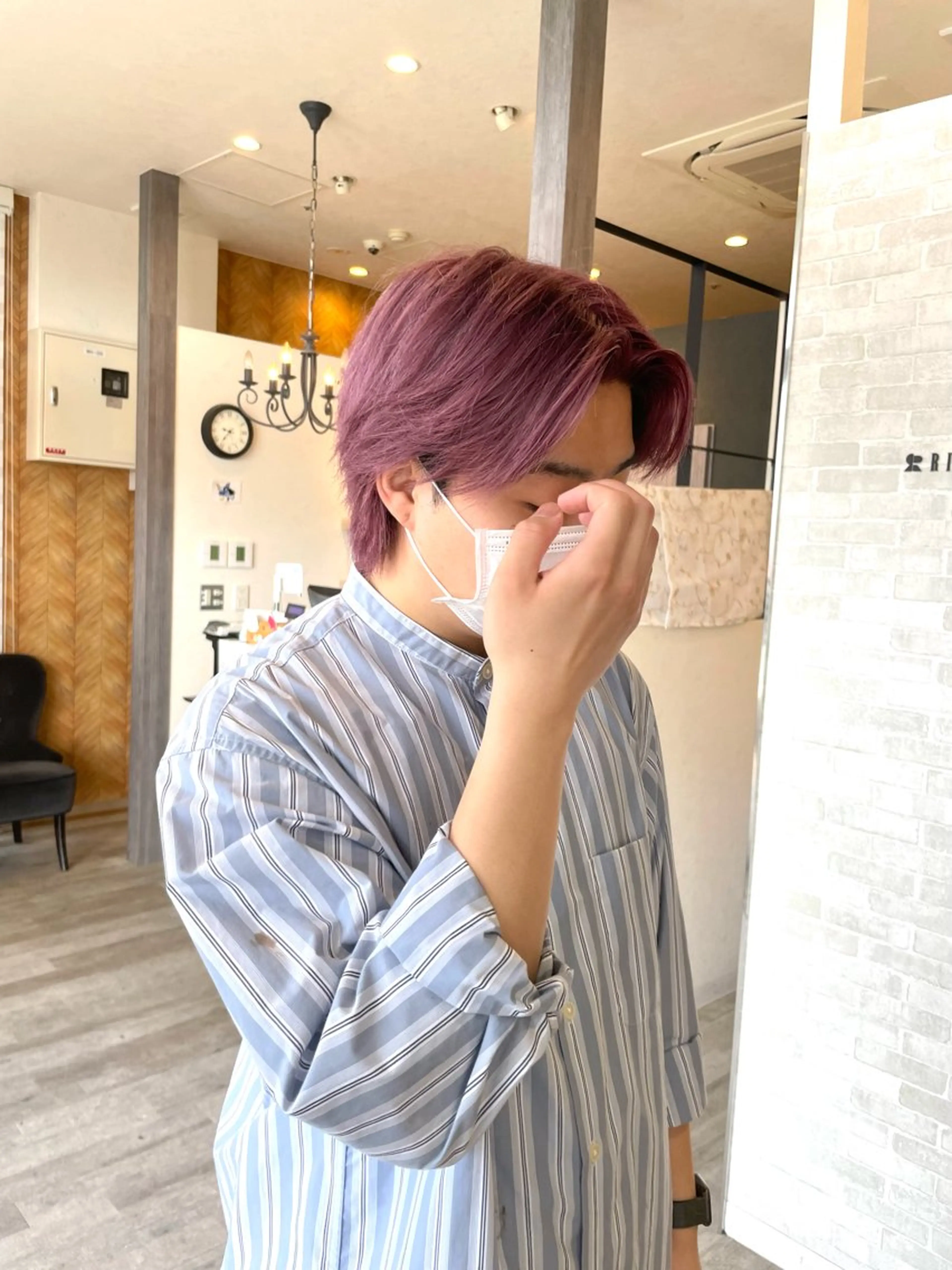 カラー メンズ 田中   麗彩也のヘアスタイル
