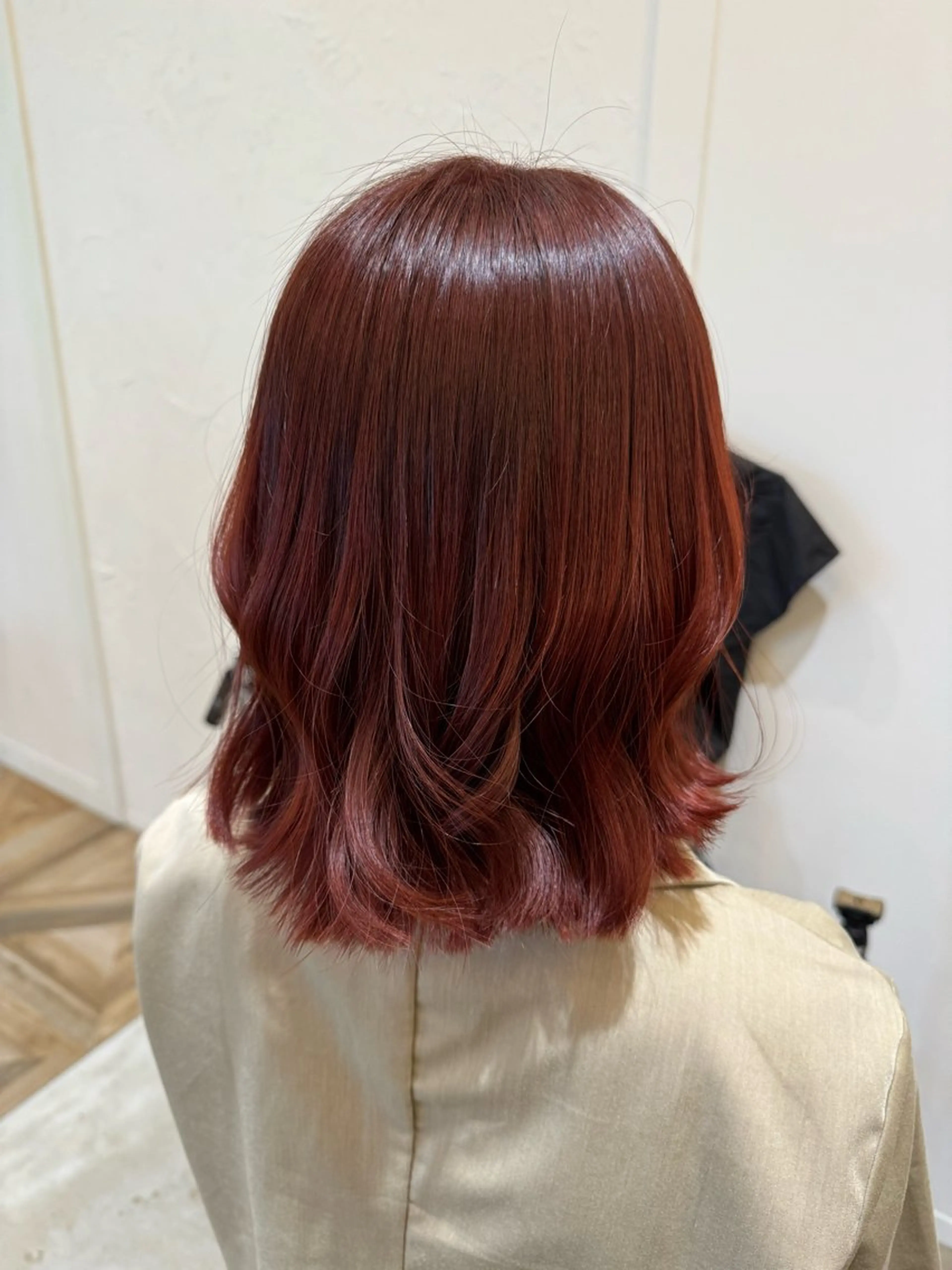 ミディアム カラー 岡山 優芽のヘアスタイル