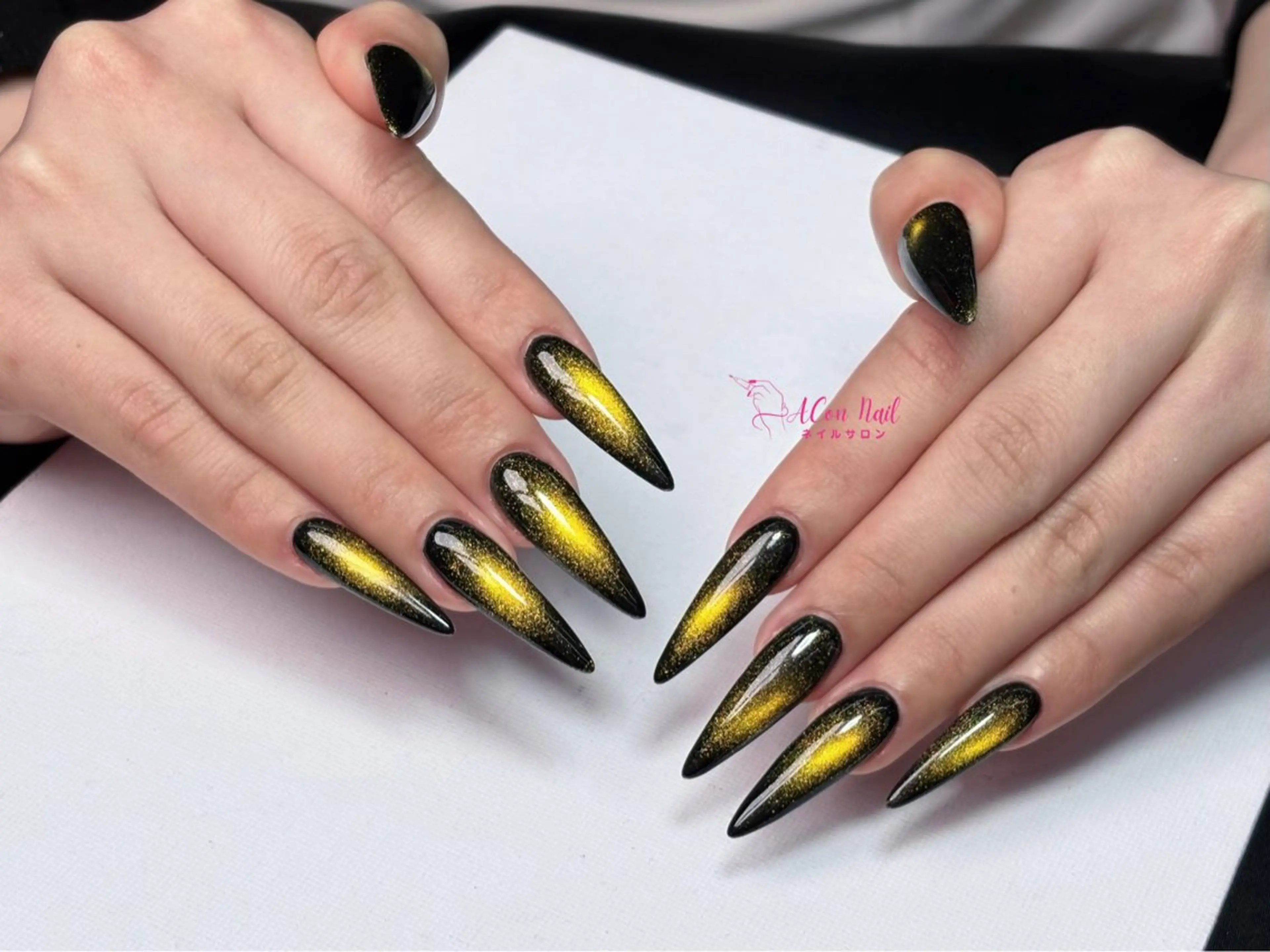 ネイル 桜ネイル 長さ出し フラワーネイル フレンチネイル ジェルネイル ハンドネイル ACon NailSalonのネイルデザイン