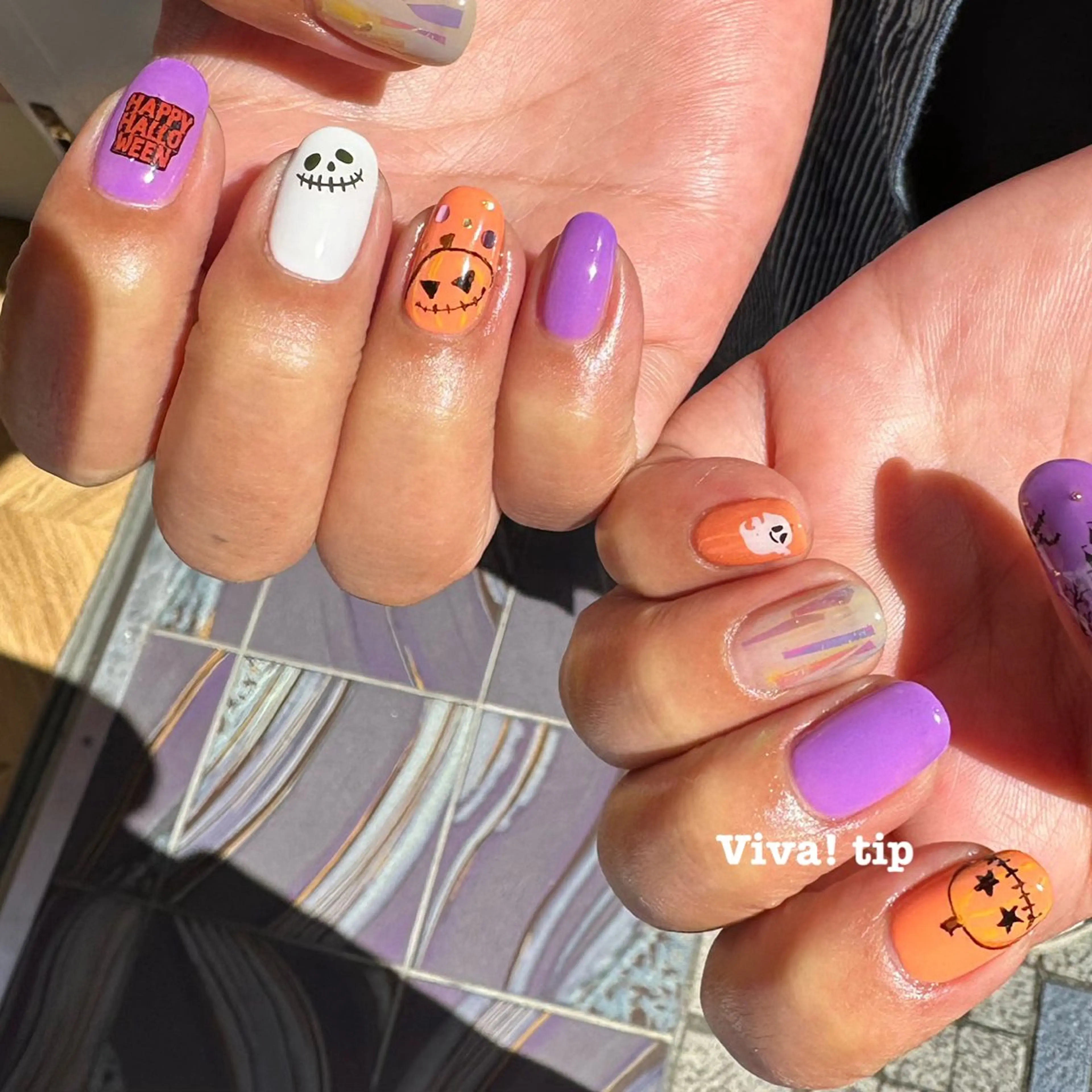 ネイル ハロウィン Viva!tip ビバティップネイルのネイルデザイン