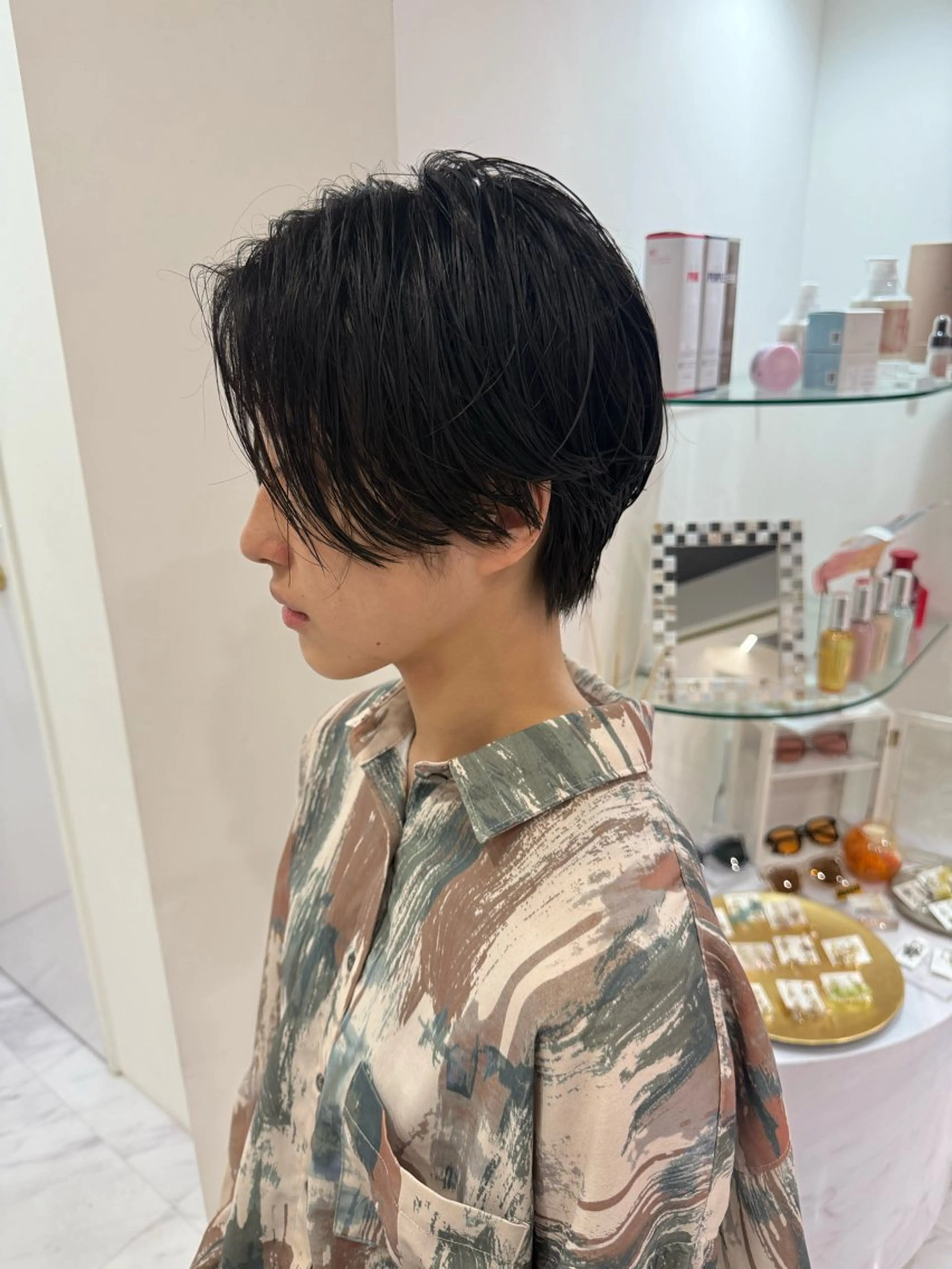 ショート パーマ ハンサムショート 似合わせカット ショートヘア ニュアンスパーマ カット 🌟TOSHI/透明 感カラー/ショートのヘアスタイル