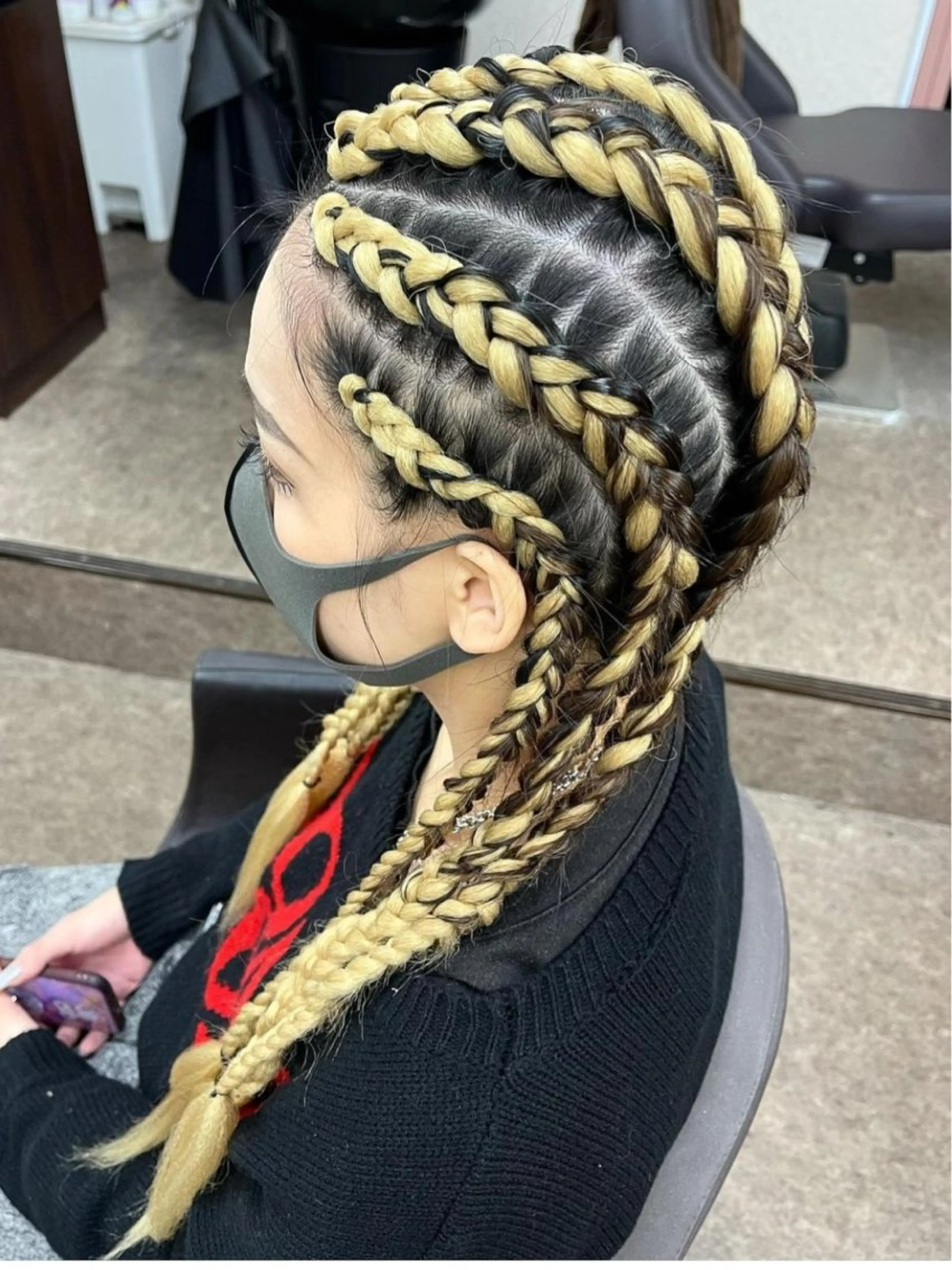 セミロング ヘアアレンジ キッズ エクステ ヘアセット 池田 景子のヘアスタイル