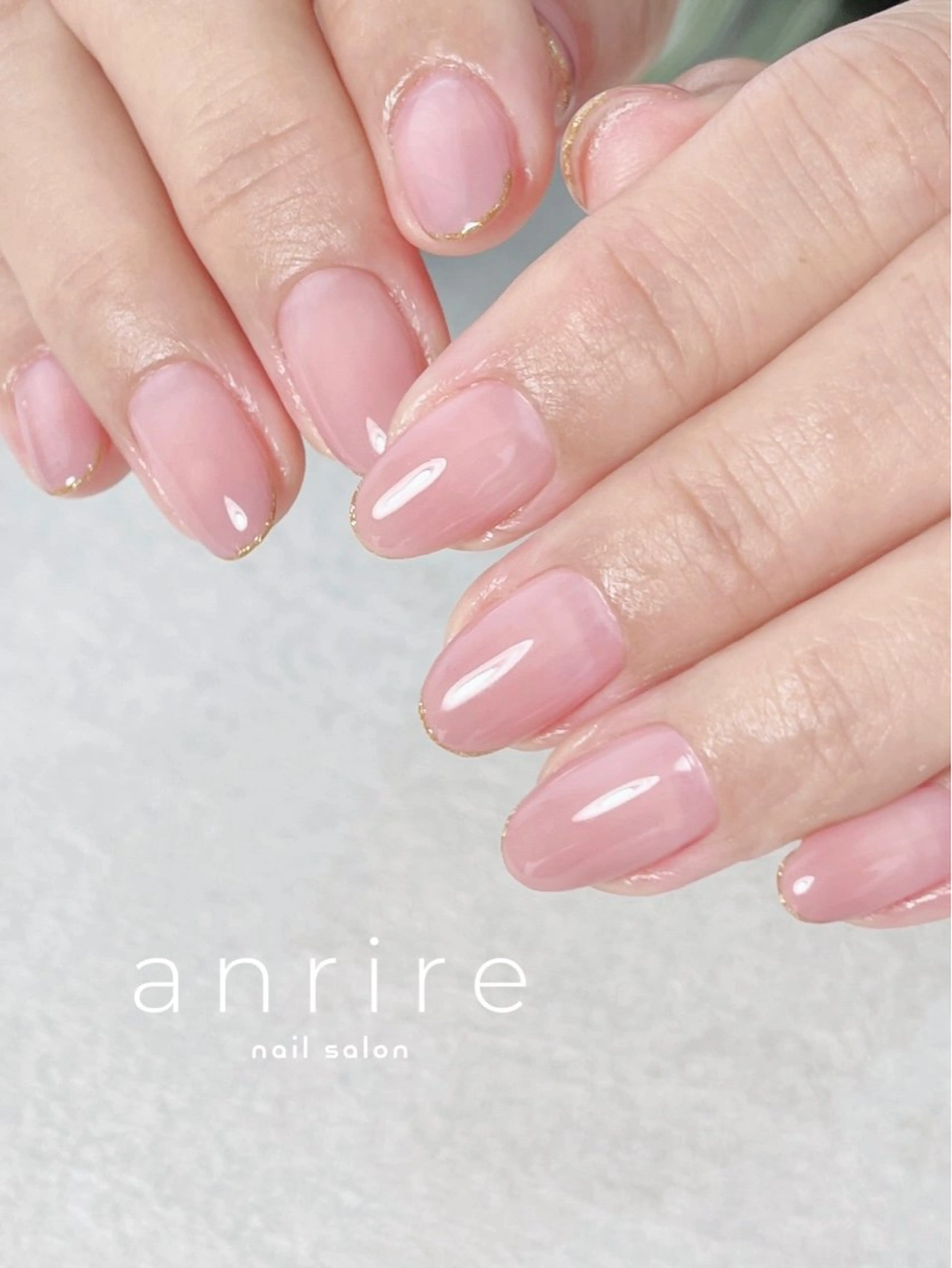 ネイル ジェルネイル グラデーション キラキラネイル ラメ(グリッター) オフィスネイル ハンドネイル nailsalon anrireのネイルデザイン