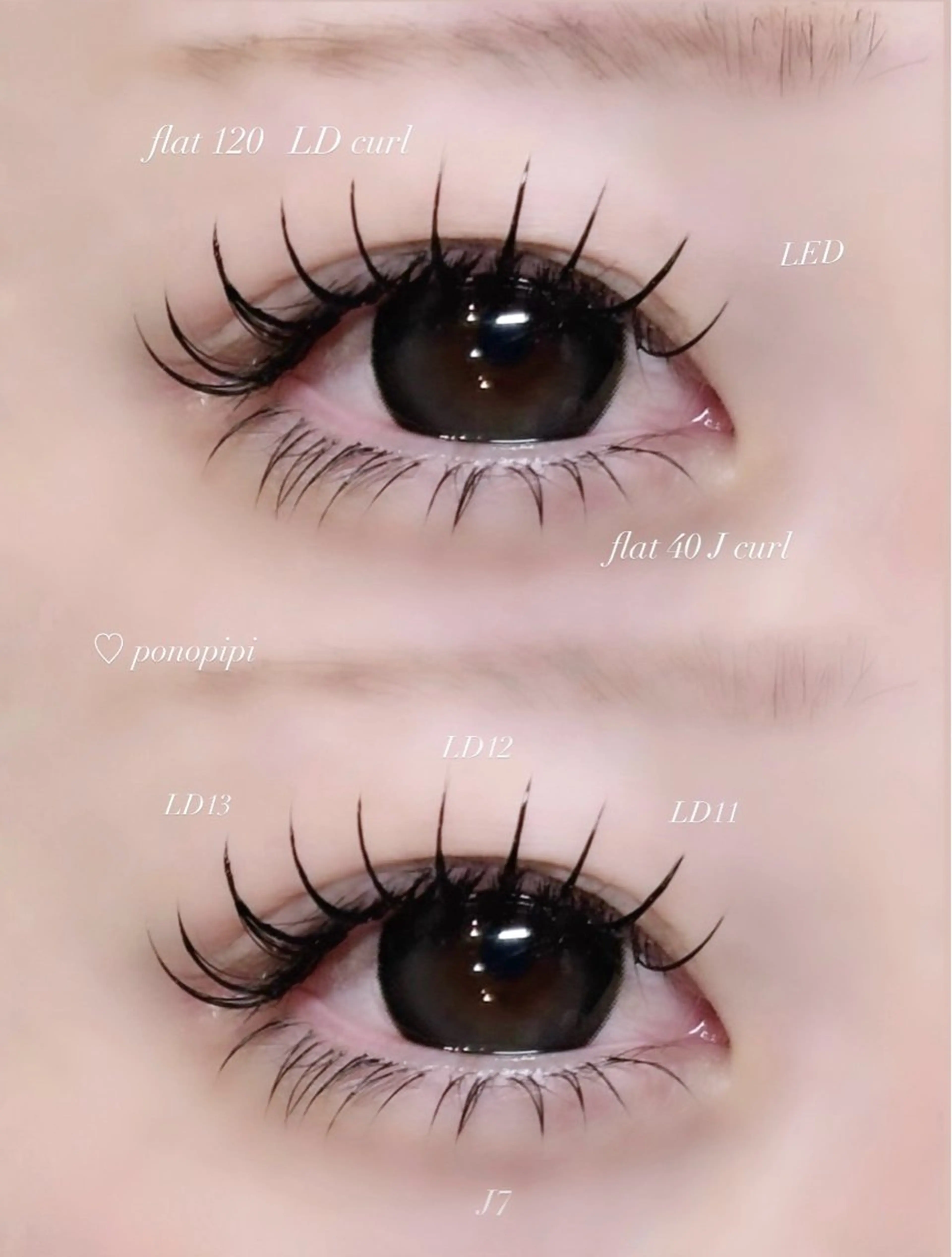 上下マツエク♪フラットラッシュ♡上120本下40本♡通常8800円→6500円の写真