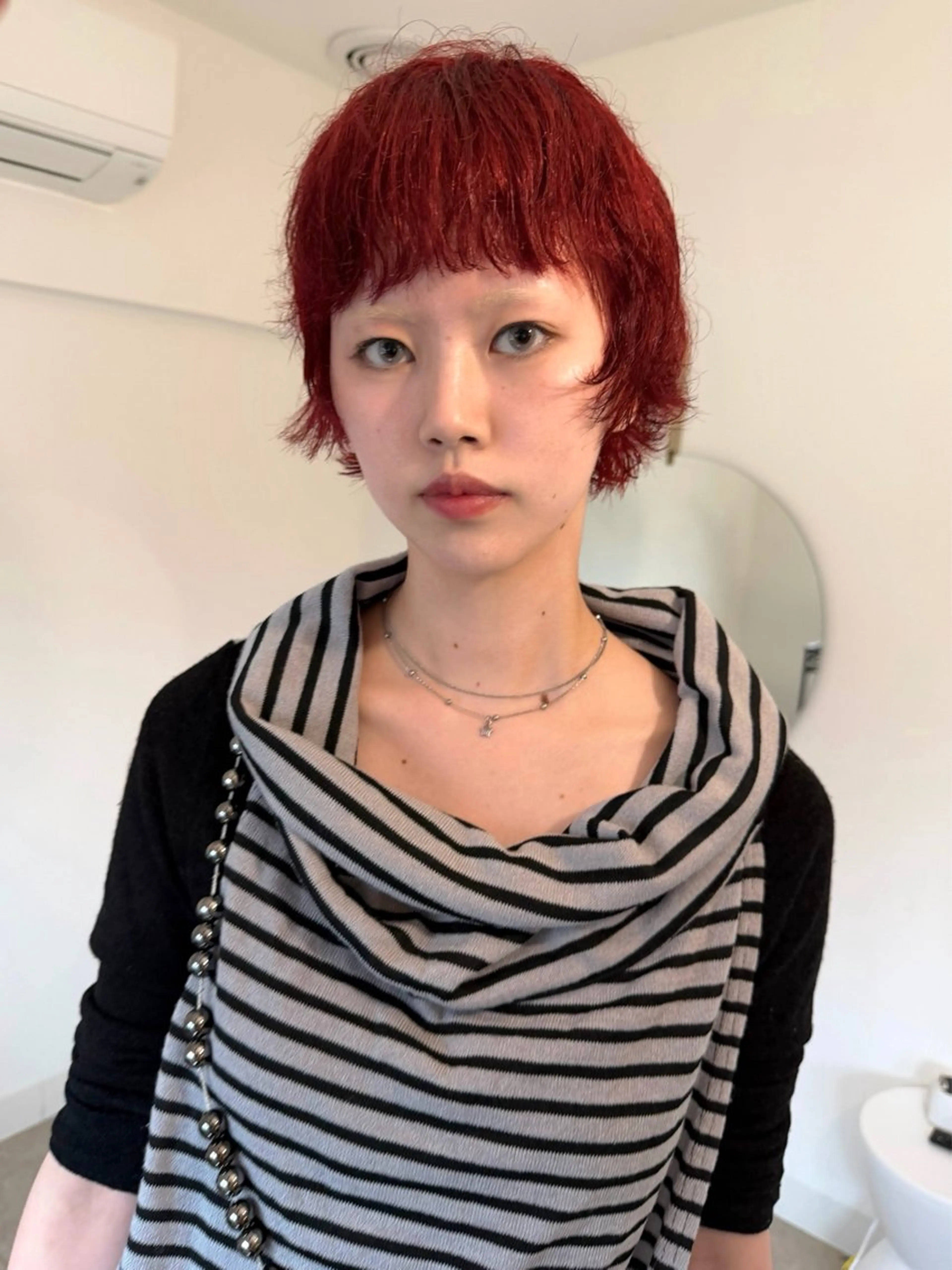 ショート カラー くせ毛 ショートヘア カット ヘアカラー トリートメント Kaito🐶/ デザイン/レイヤーのヘアスタイル