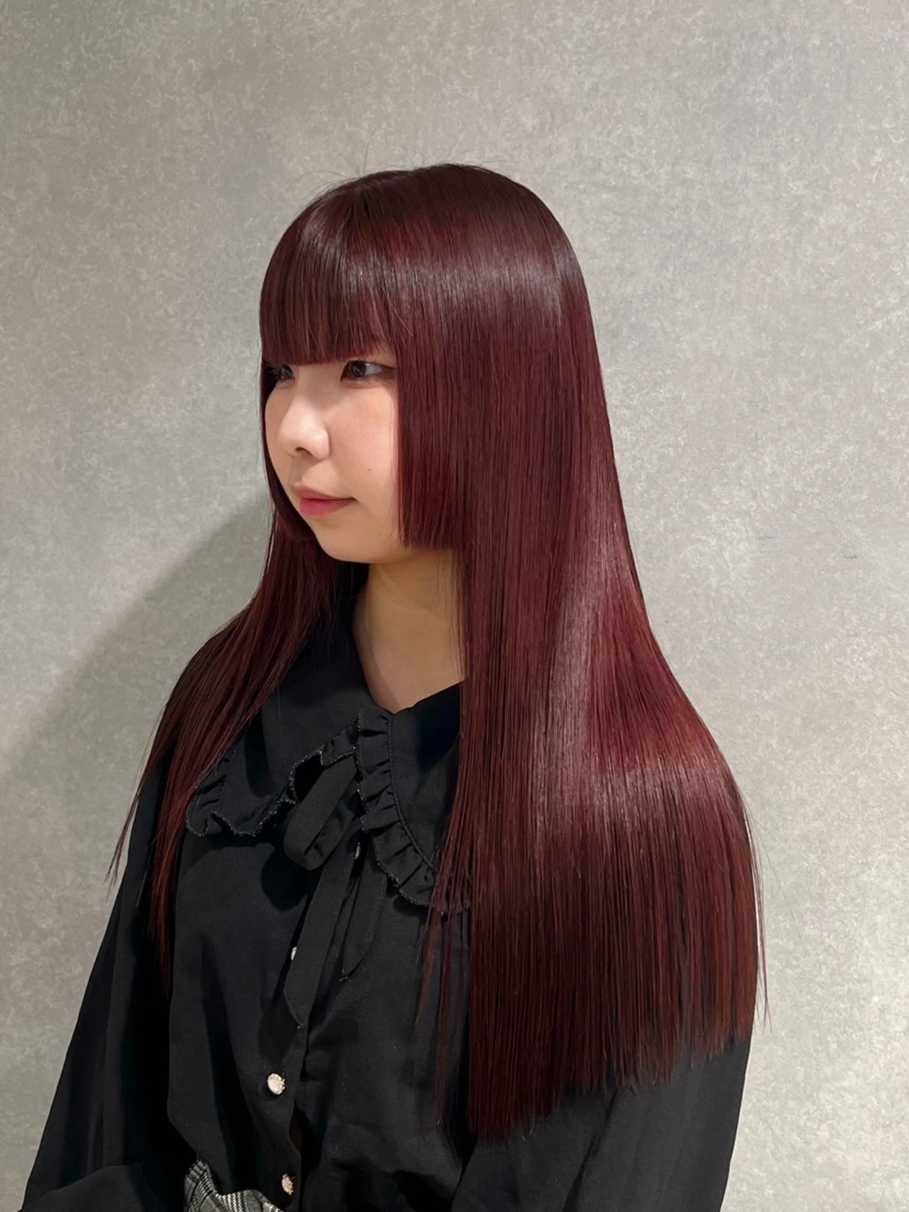 ロング カラー ブラウンカラー ピンクカラー ピンクブラウン ヘアカラー トリートメント ayaka 🌿.∘のヘアスタイル