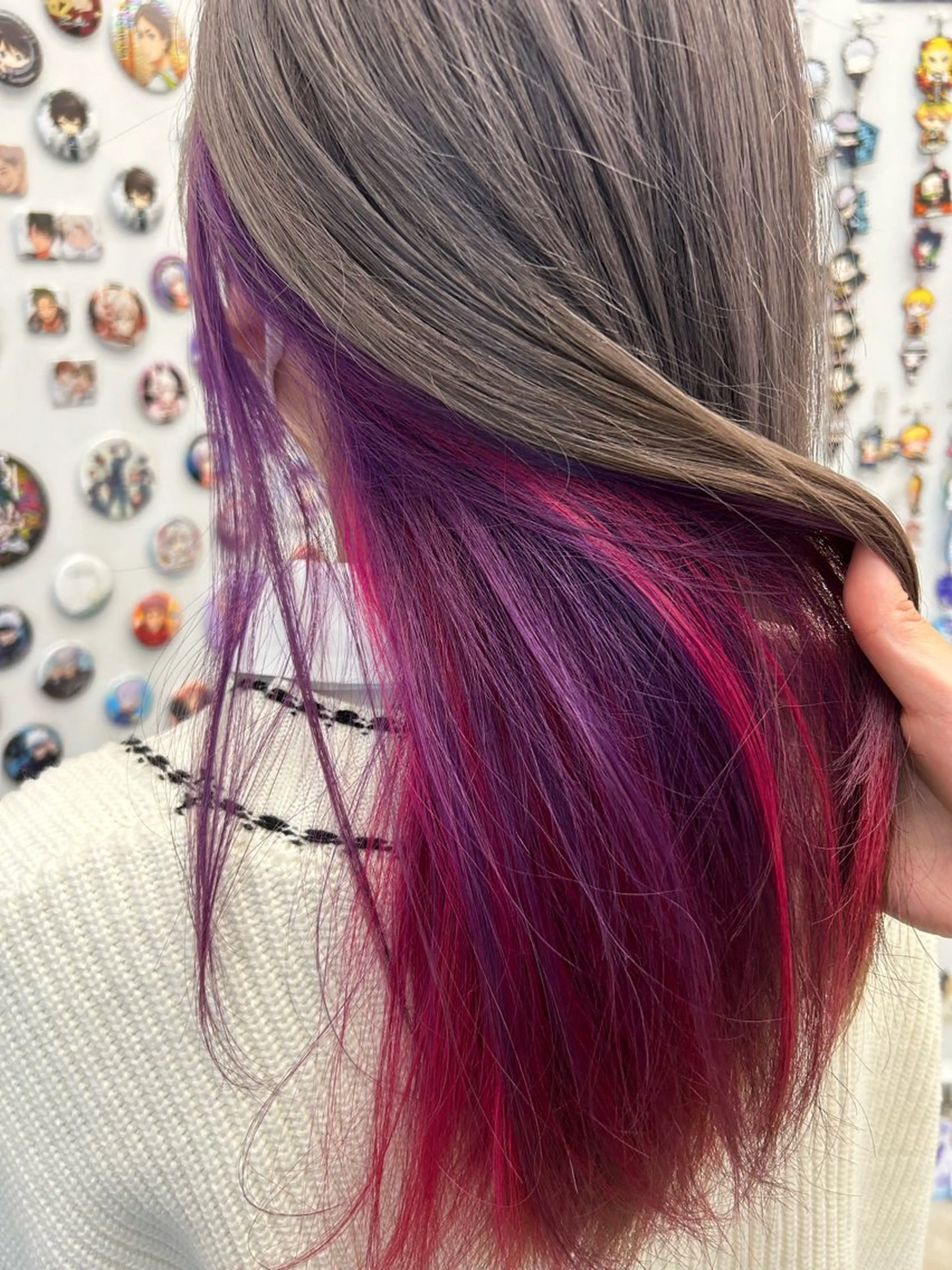 ミディアム カット ヘアカラー トリートメント インナーカラー🫶 オタク美容師 山本のヘアスタイル