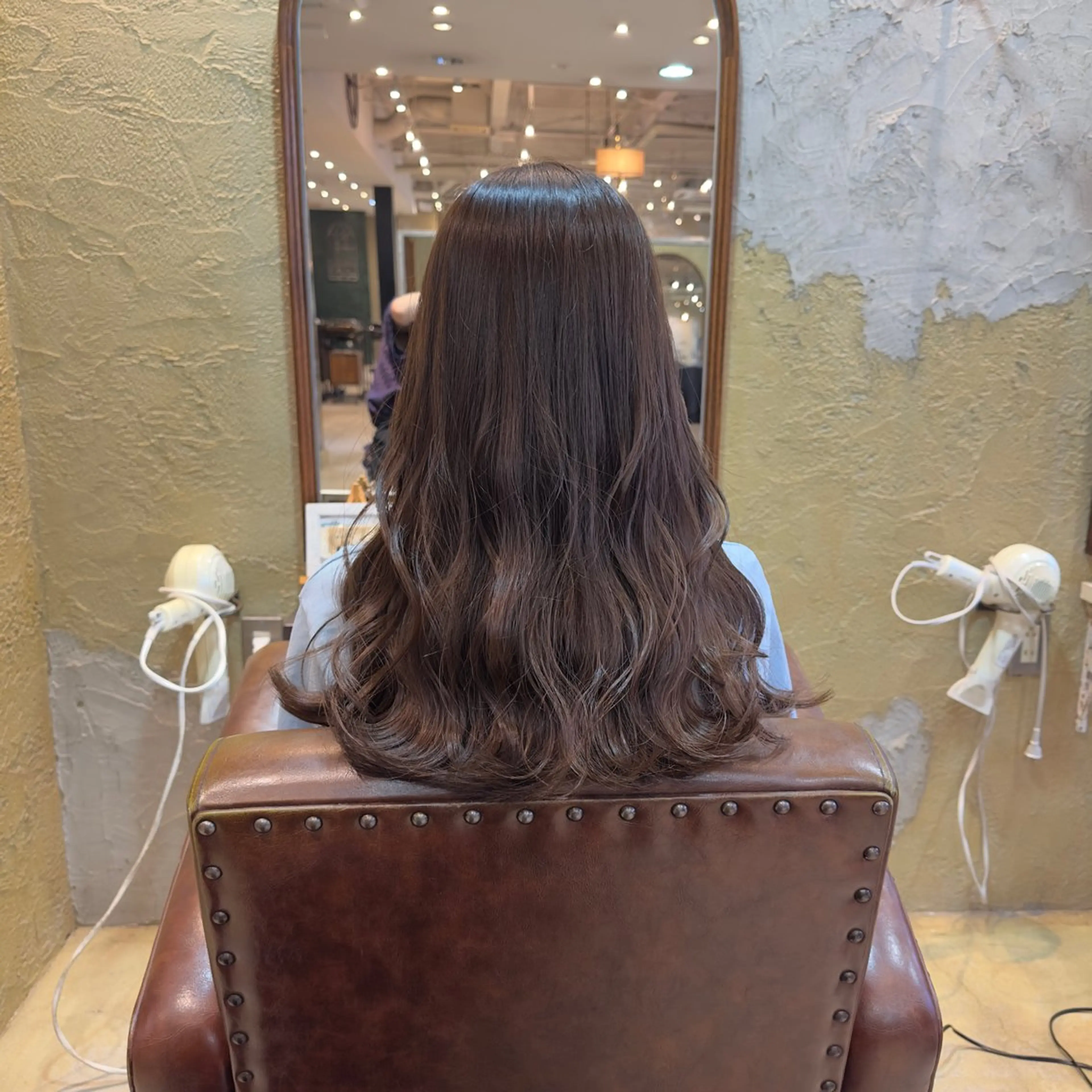 セミロング カラー ブリーチ ブリーチなしカラー カット ヘアカラー トリートメント 中村 龍輝のヘアスタイル