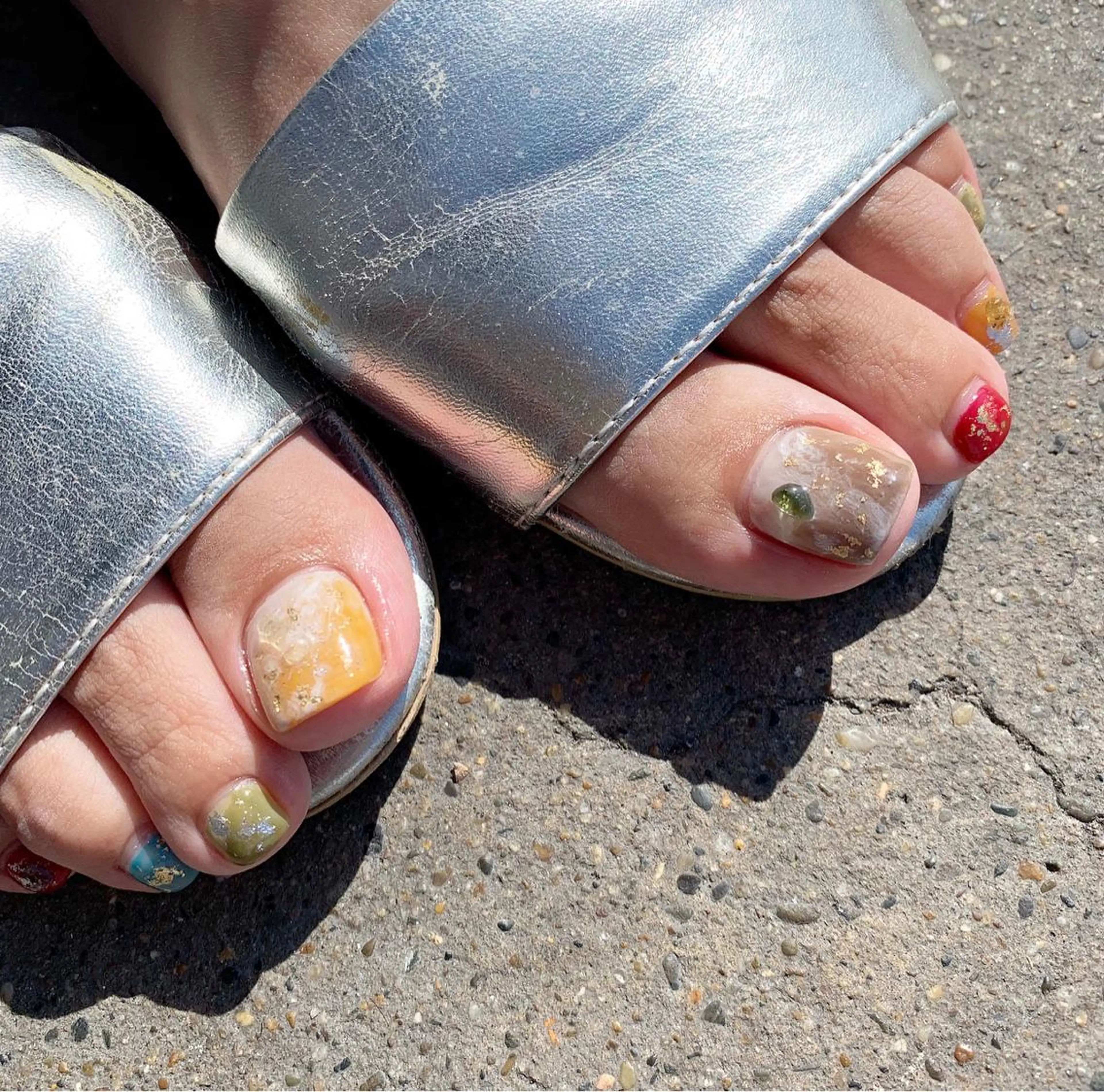 ネイル フットネイル 佐藤 穂乃香のネイルデザイン