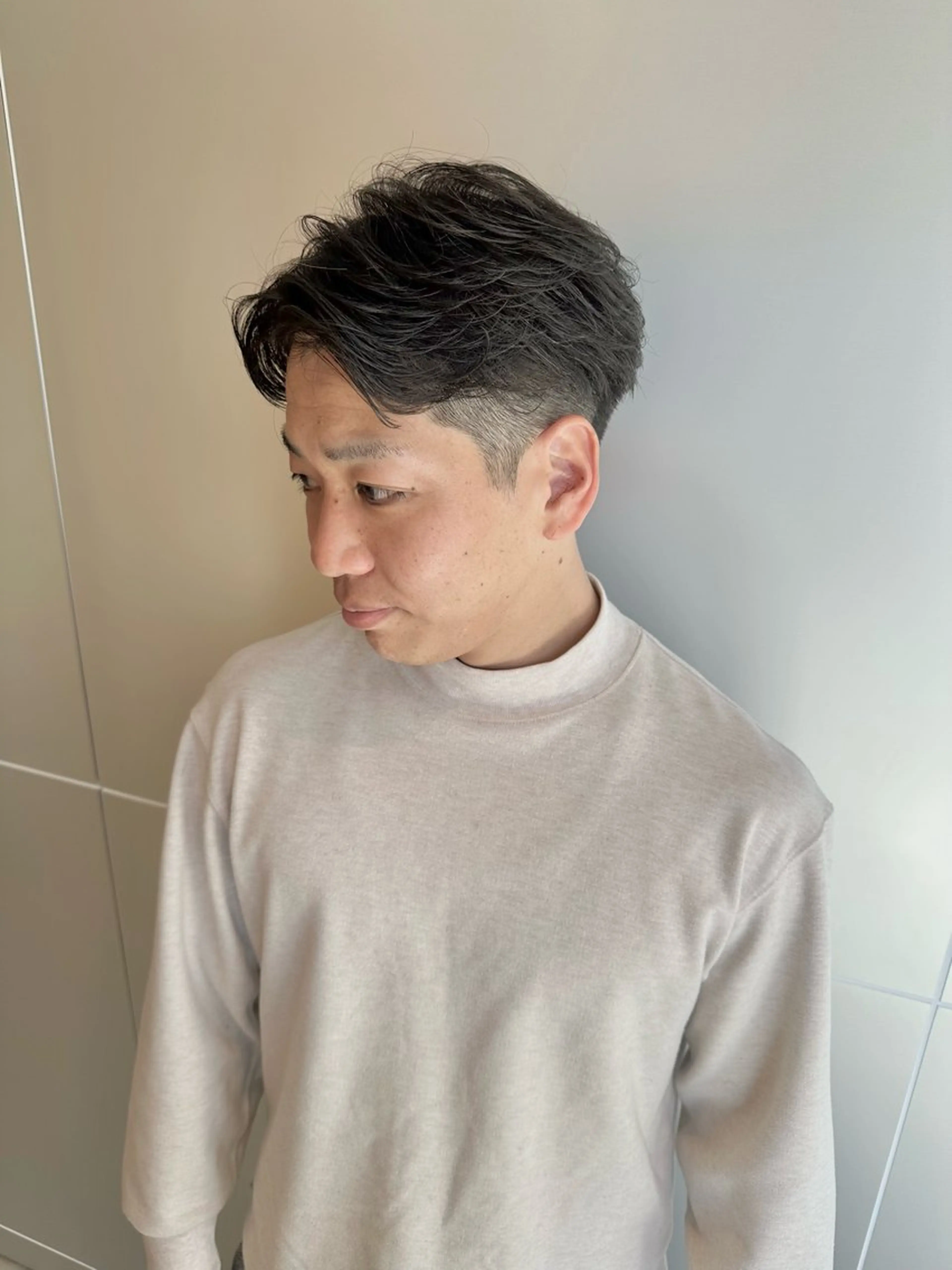 ミディアム パーマ メンズ 🔥メンズ特化/ パーマ＆カット🌀のヘアスタイル