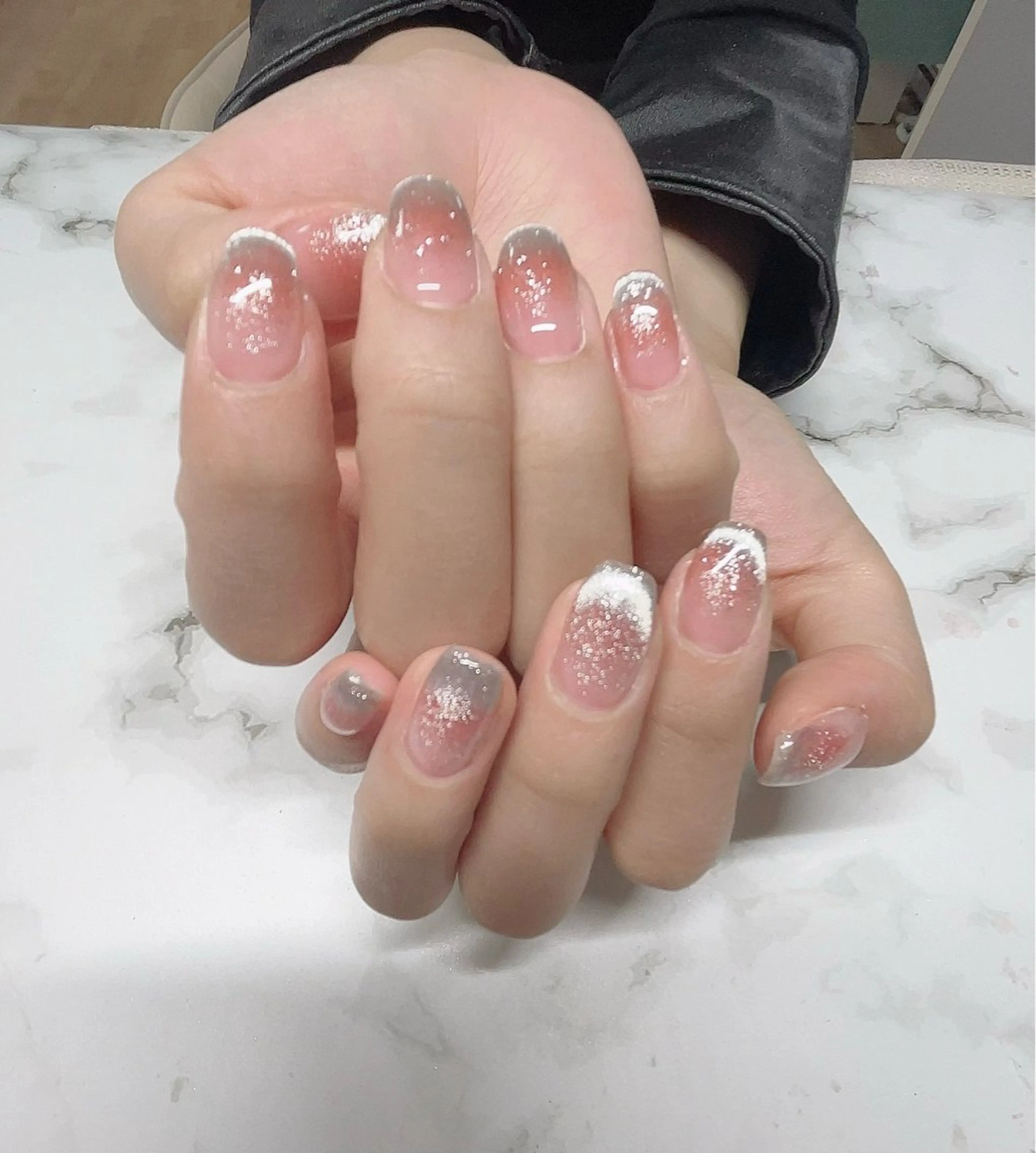 ネイル フレンチネイル マグネットネイル マグネットフレンチ Star Beautyのネイルデザイン