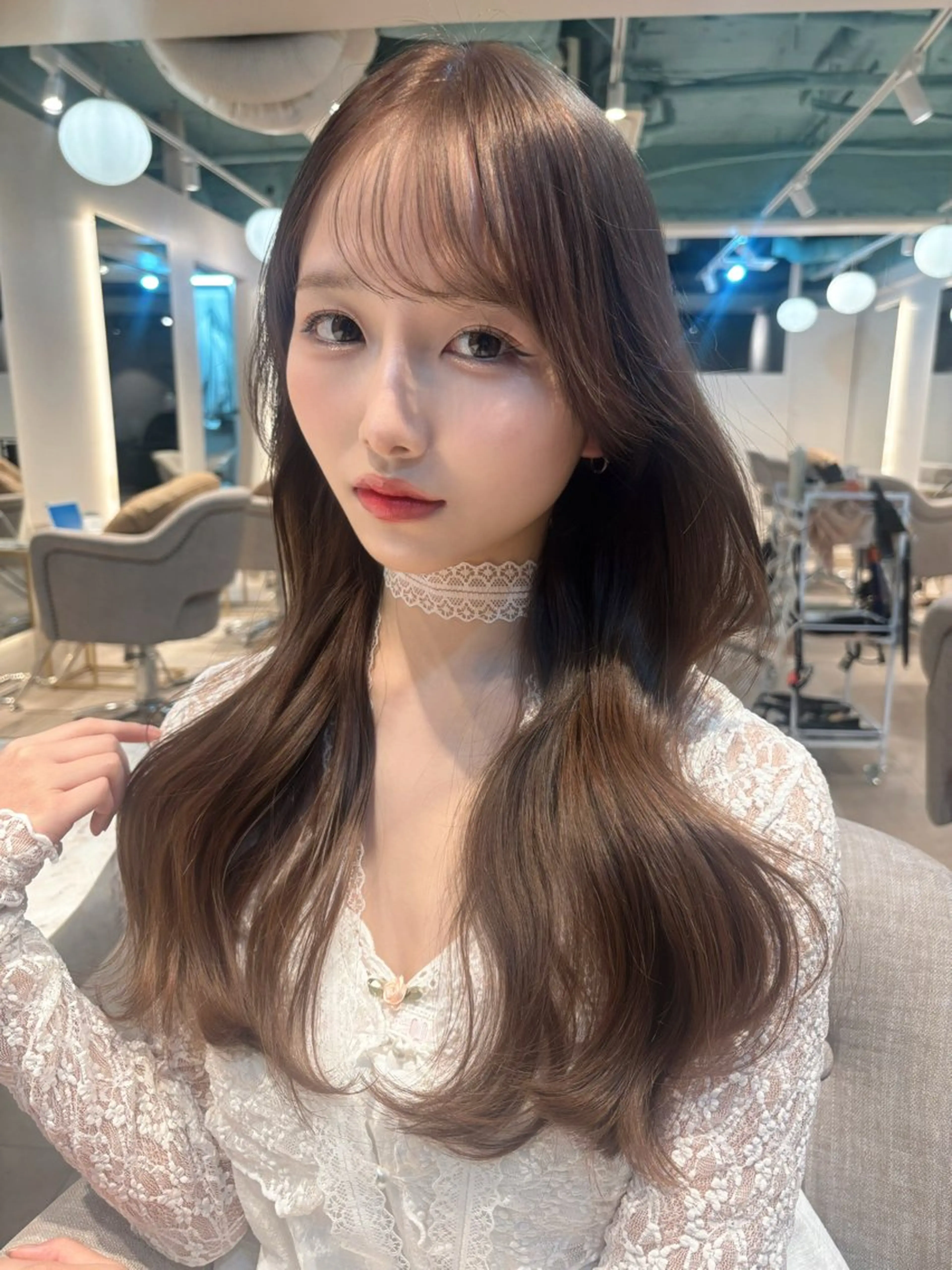 【土日限定♡】顔まわりカット+プレミアムカラー🦢⸝꙳の写真