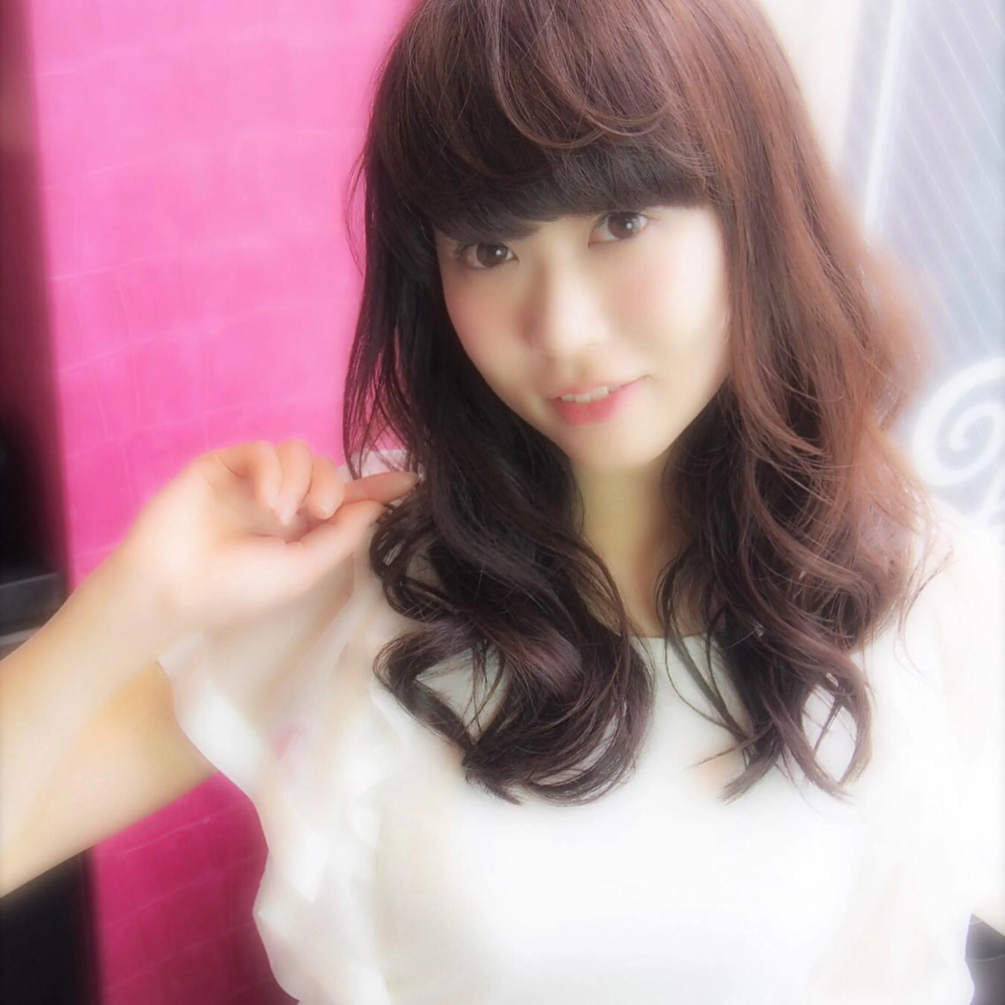 ミディアム セミロング ほさか しんごのヘアスタイル