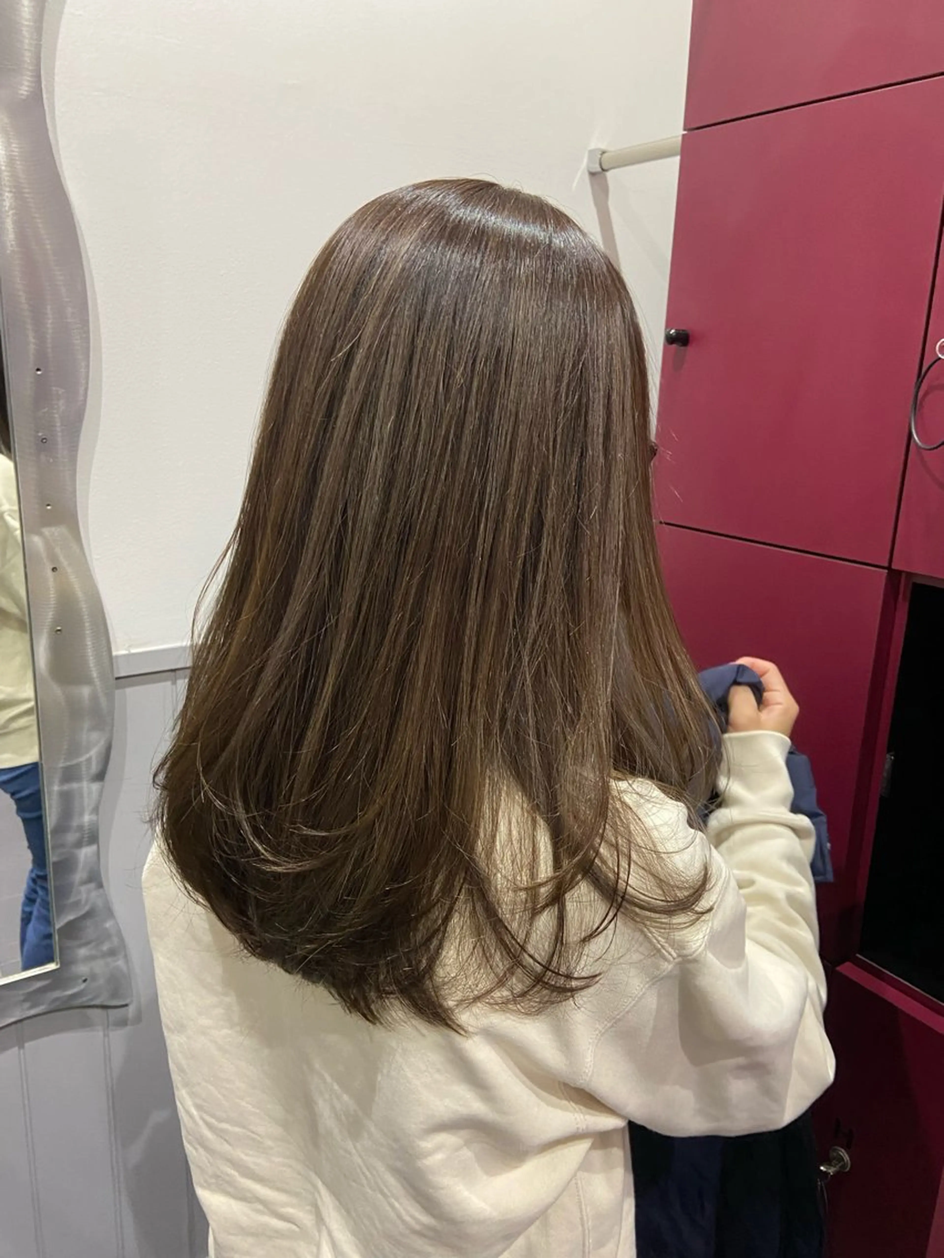 セミロング 顔周りカット レイヤーカット カット 加藤 こゆきのヘアスタイル