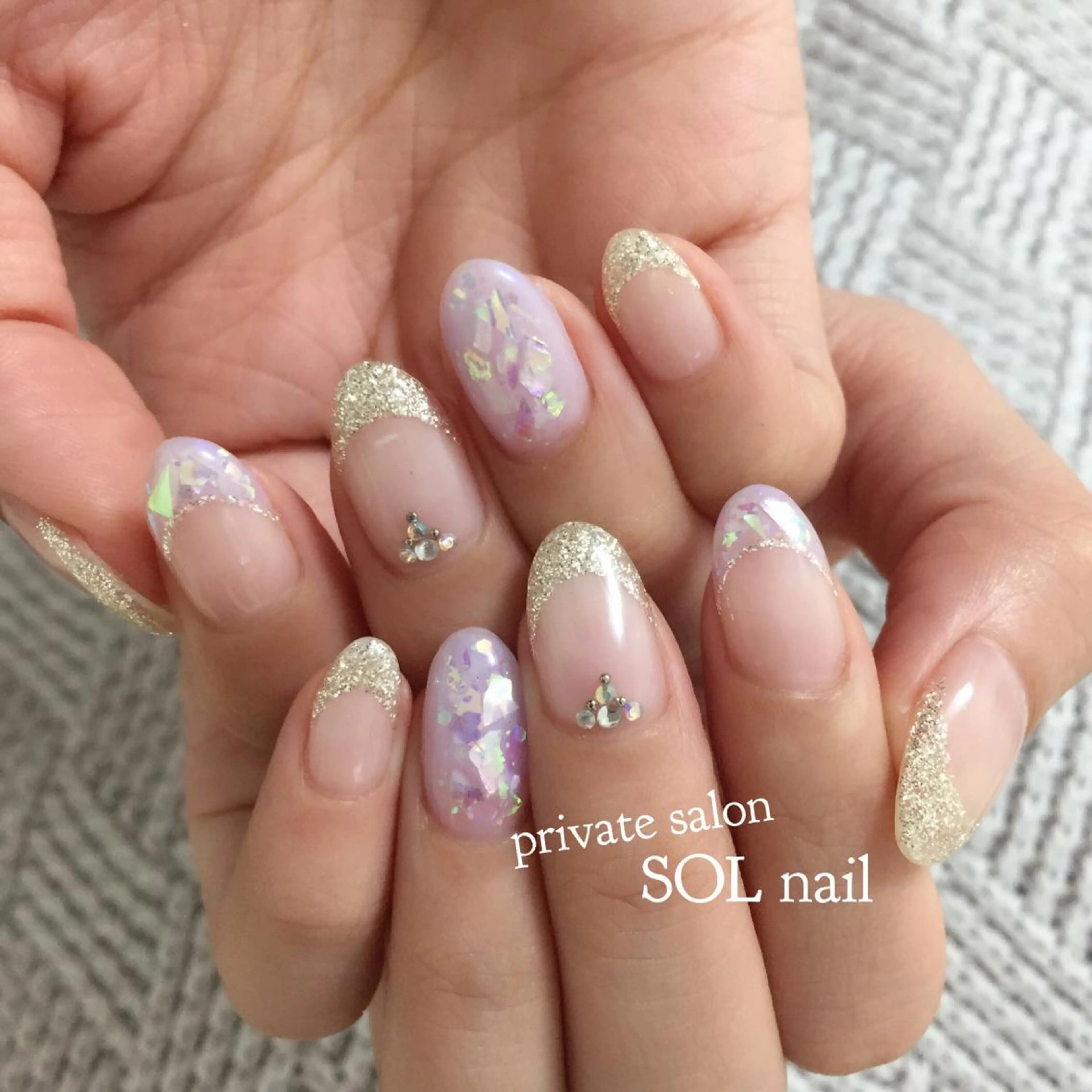 ショート ネイル ハンドネイル SOL NAILのネイルデザイン