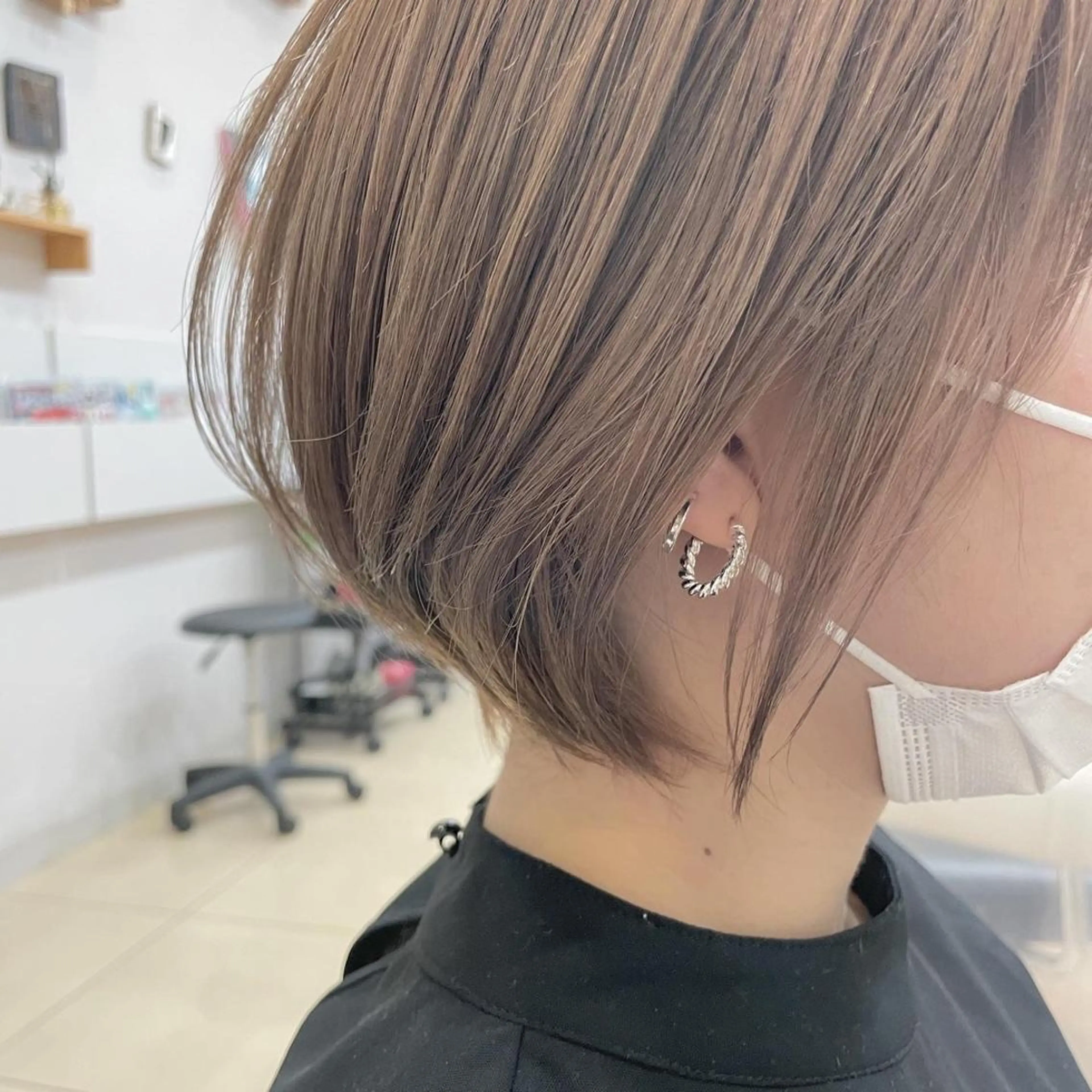 ショート 小顔カット ヘアカラー Hair&Cafe  Matty’s所属・Hair&Cafe Matty’sのヘアスタイル
