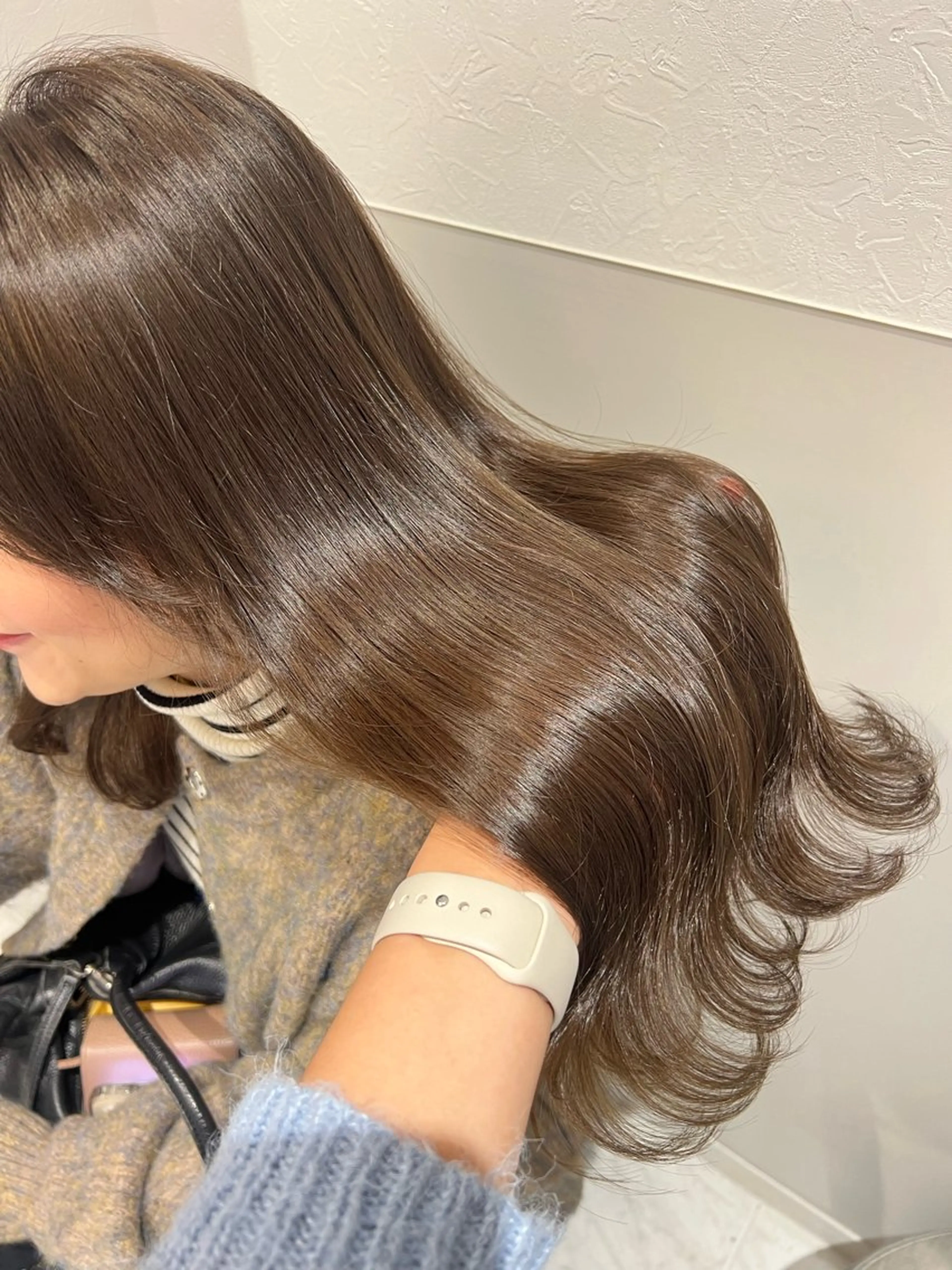 ロング カット ヘアカラー トリートメント 韓国モテhair🍑 momoのヘアスタイル