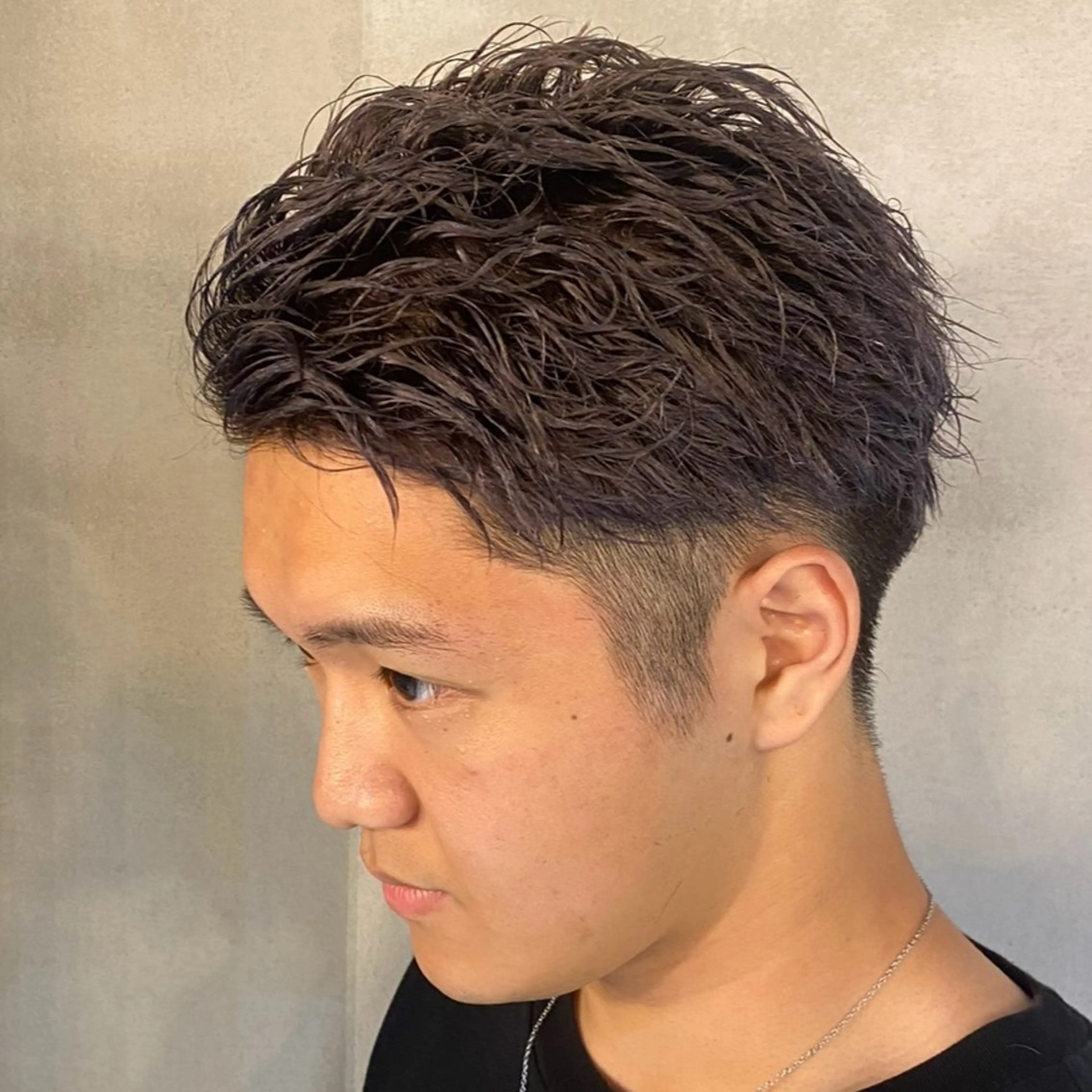 メンズカット＋ワンカラー¥7500（#茶髪#アッシュ#カーキ#メンズカラー）の写真