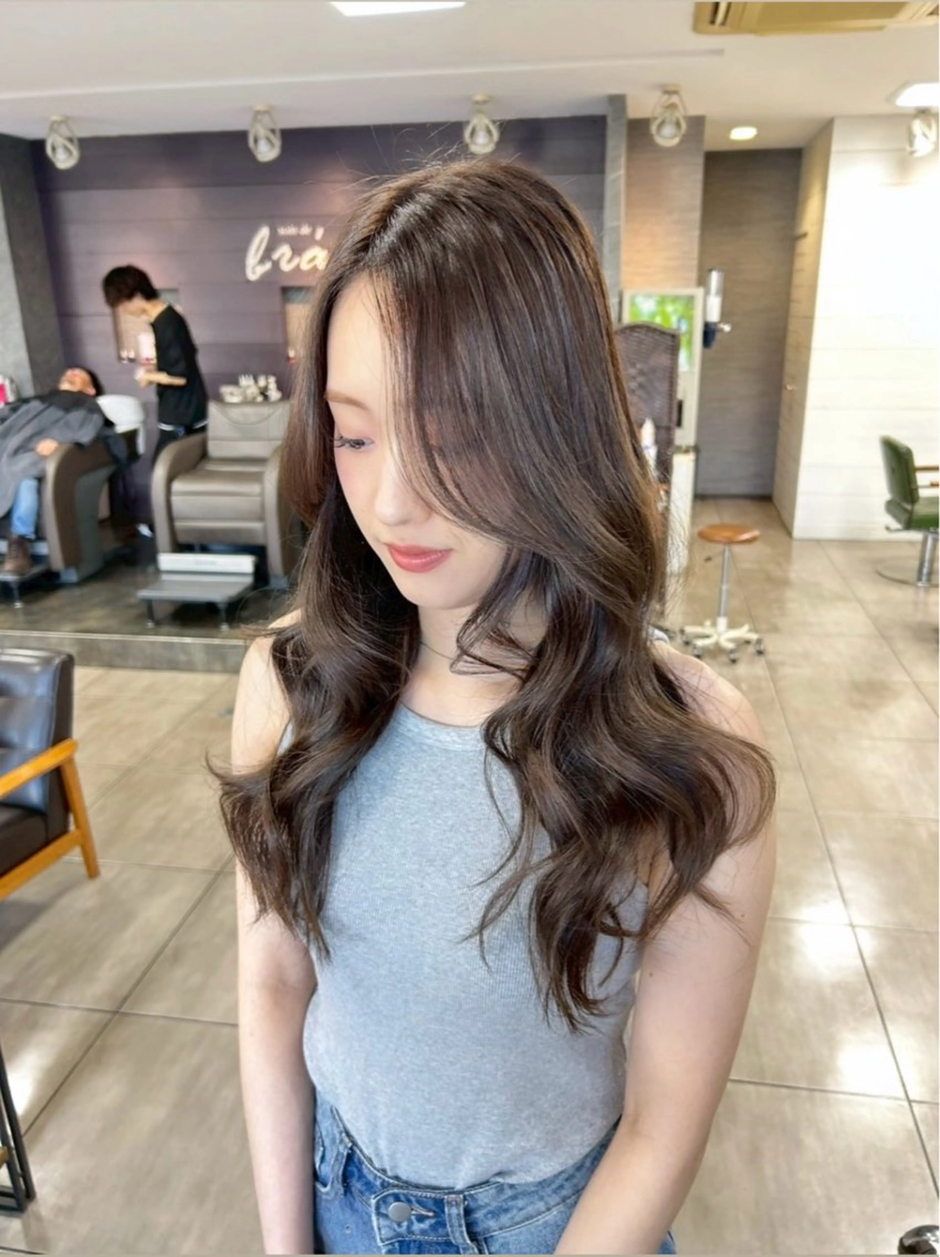 ロング カット ヘアカラー 🫧艶髪カラー🫧 森本くるみのヘアスタイル