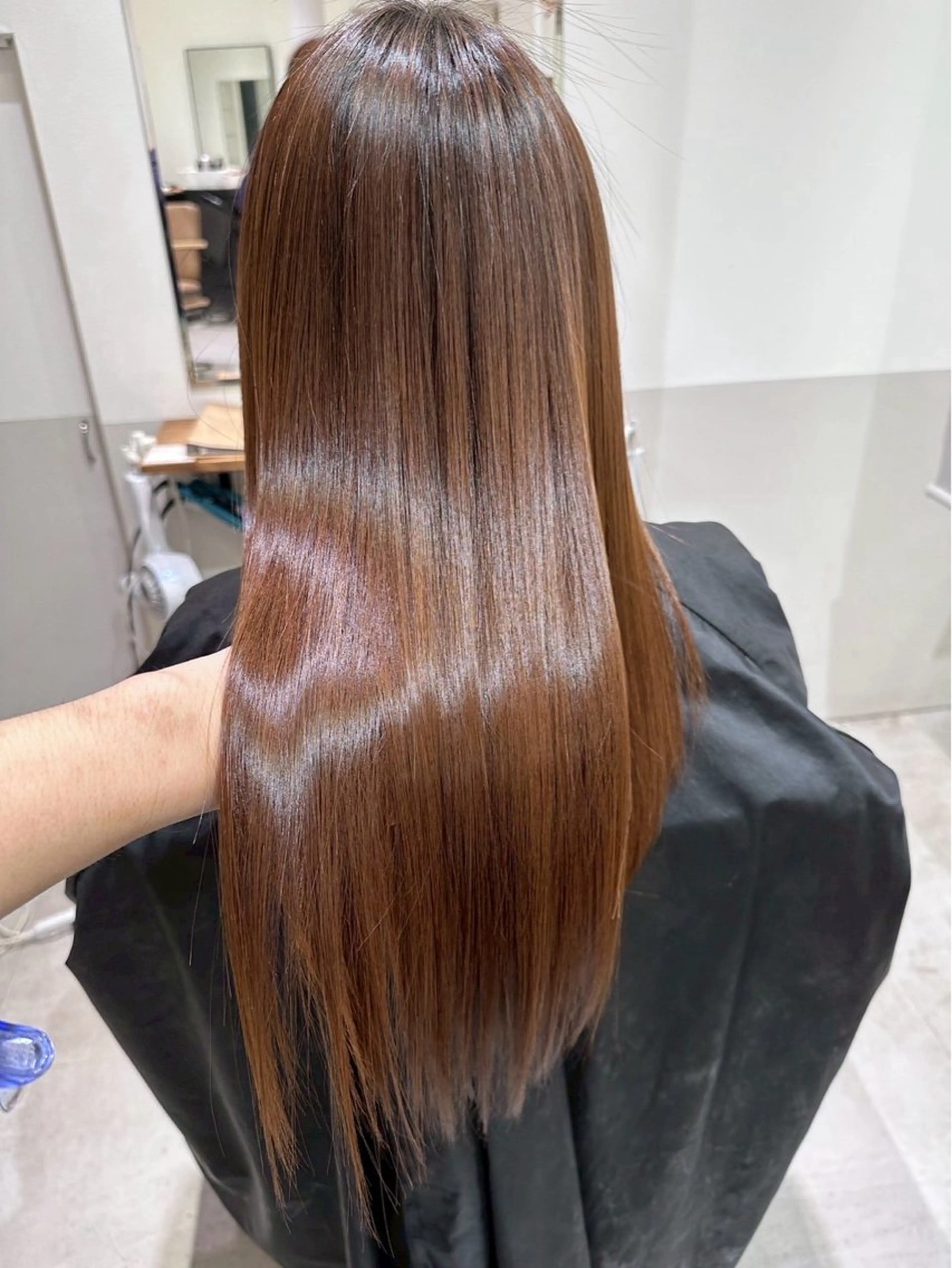 ロング 縮毛矯正 かのん /髪質改善/大阪梅田のヘアスタイル