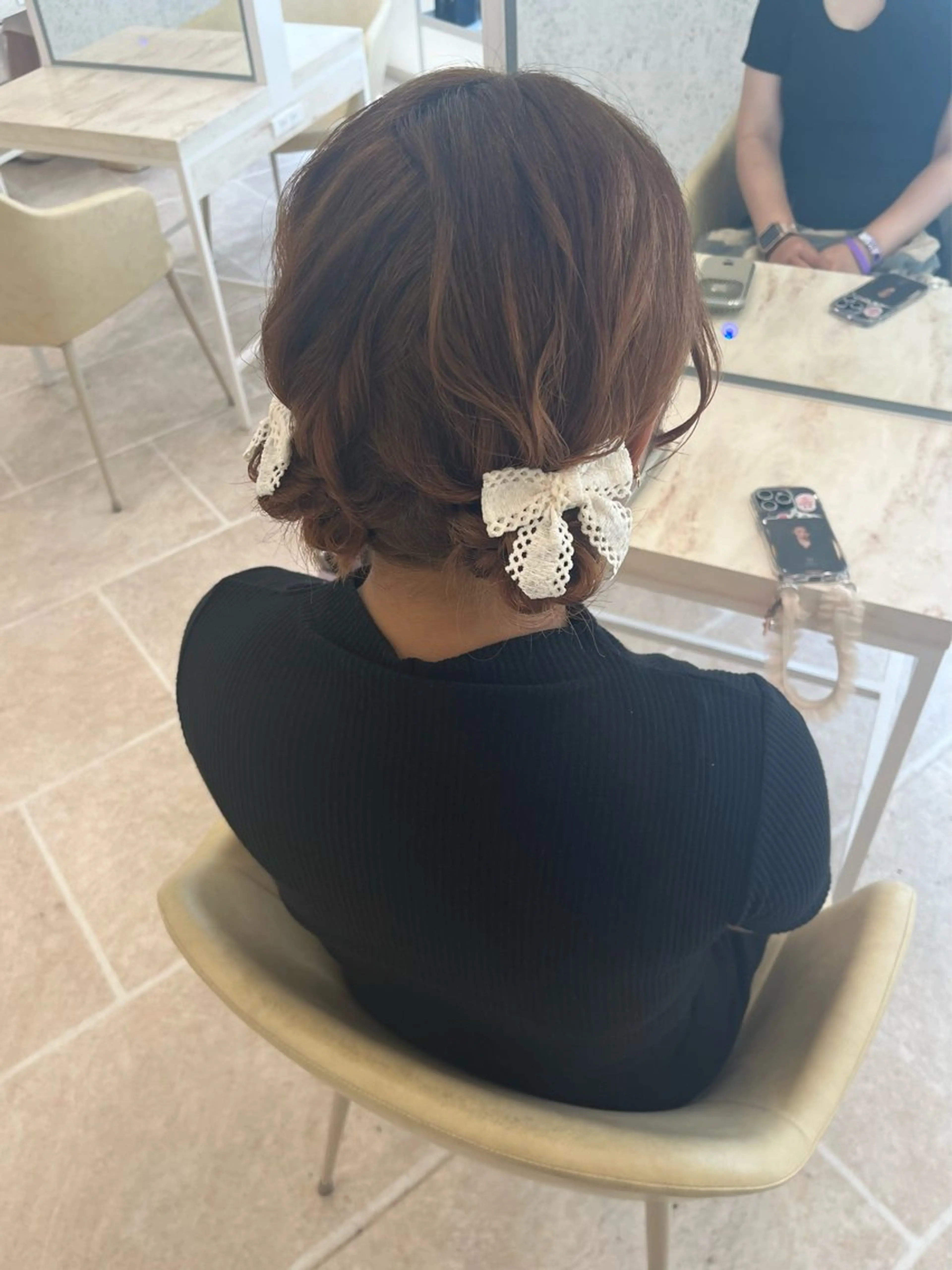 セミロング お団子ヘア アイブロウモデル 募集🤎みづきのマツエク・マツパデザイン