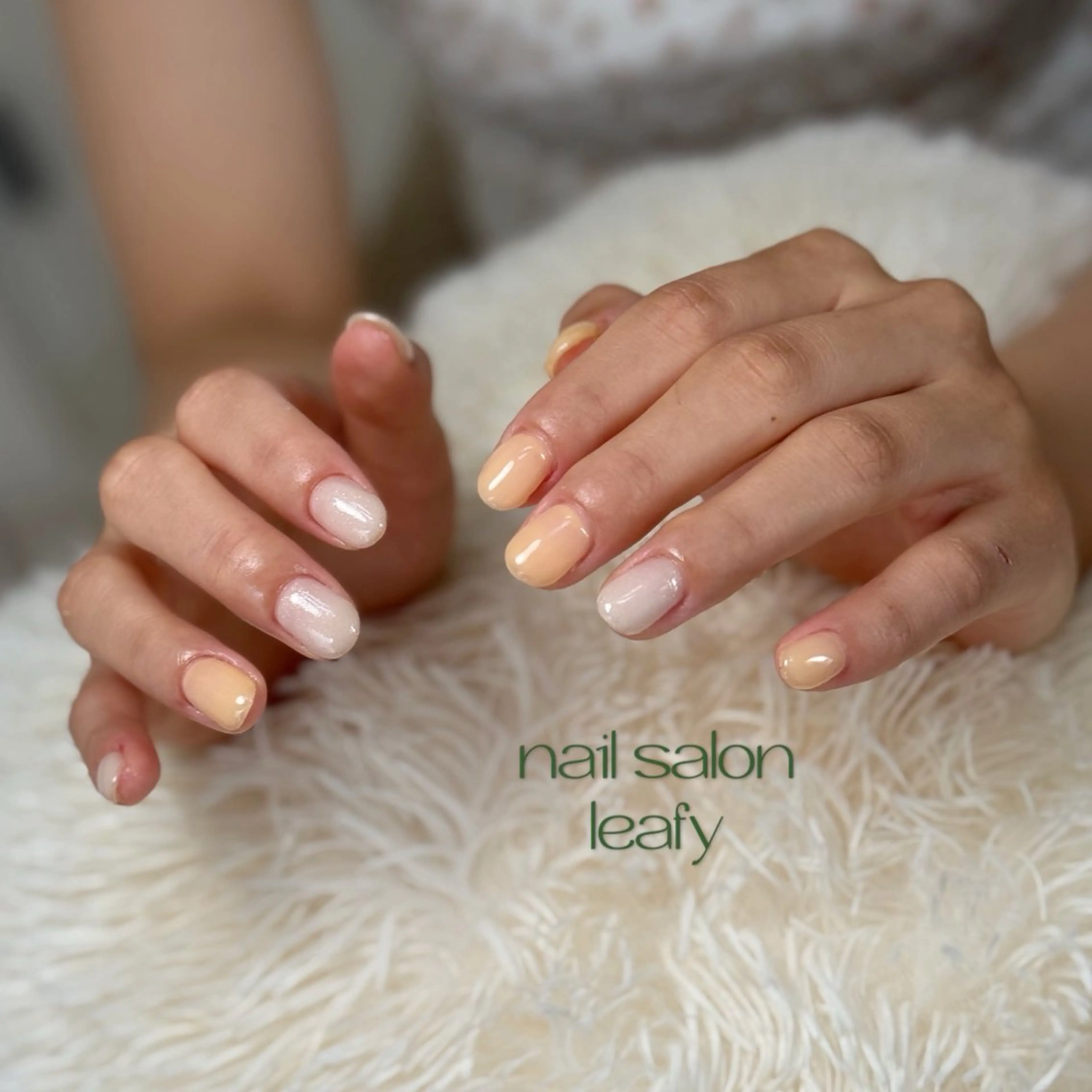ネイル ワンカラーネイル フットネイル ネイルサロン leafyのネイルデザイン
