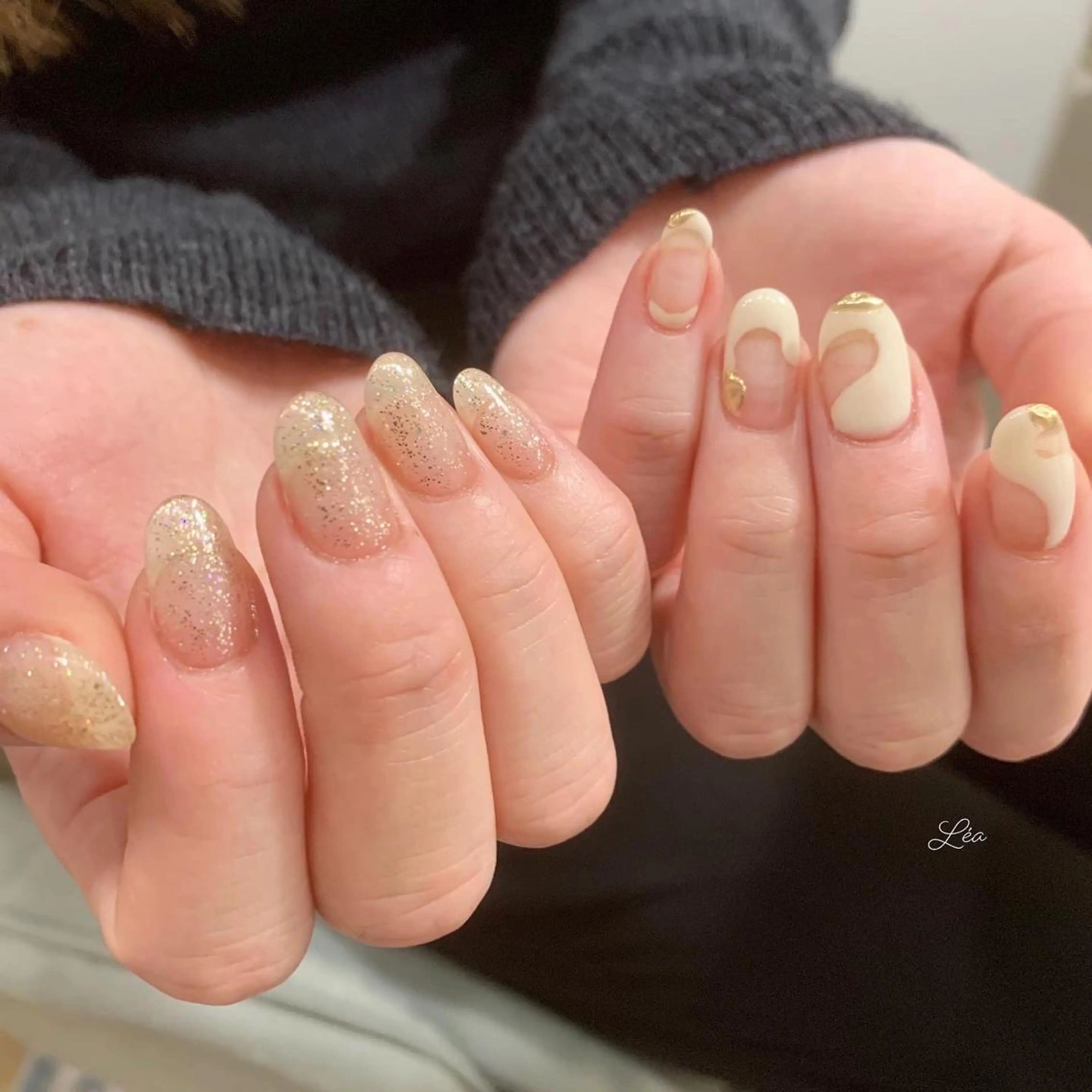 ネイル ジェルネイル 持ち込み パラジェル ソフトジェル Léa nailのネイルデザイン