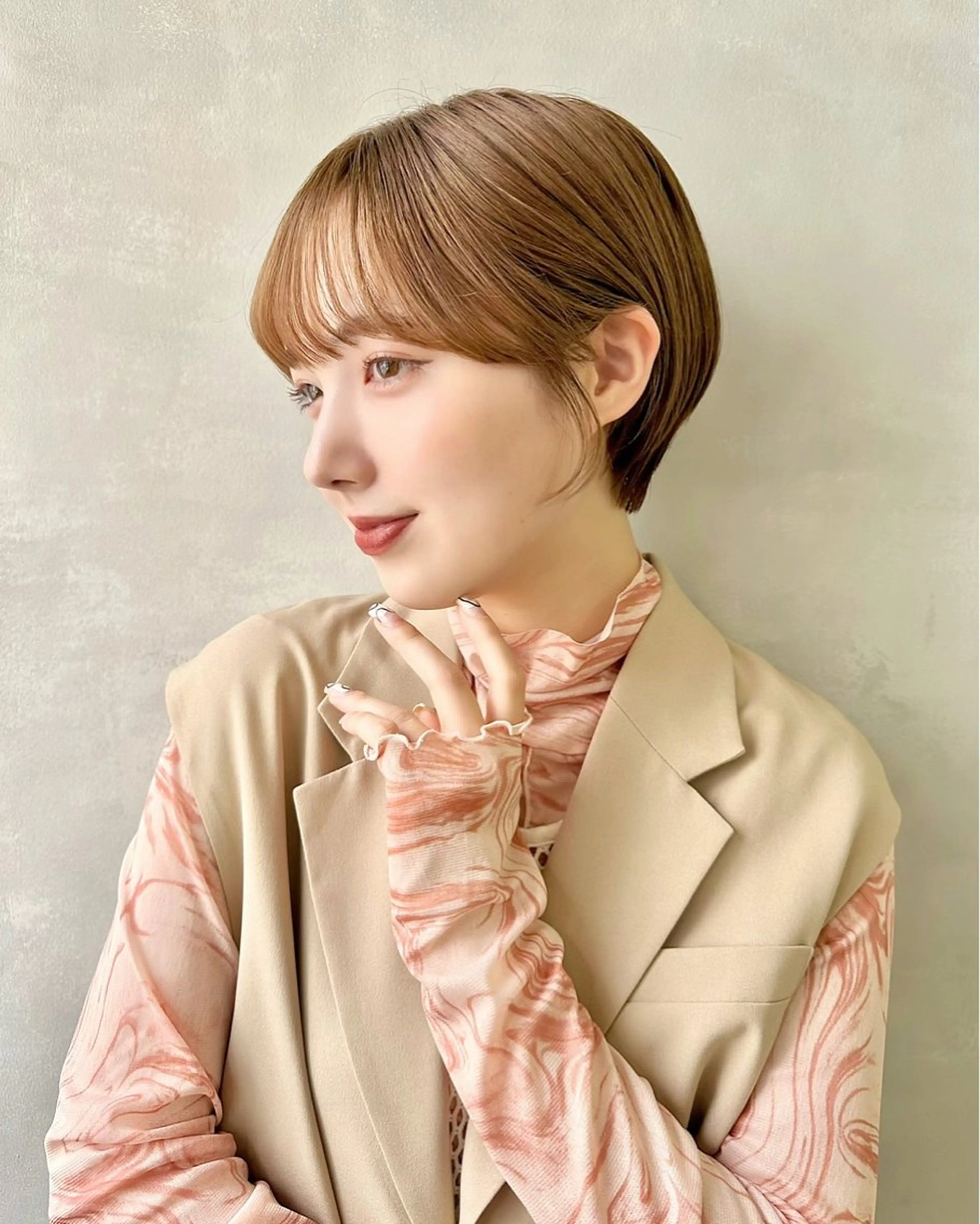 ショート ショートヘア カット トリートメント 可愛いベージュ作る 美容師/あかね🧸のヘアスタイル