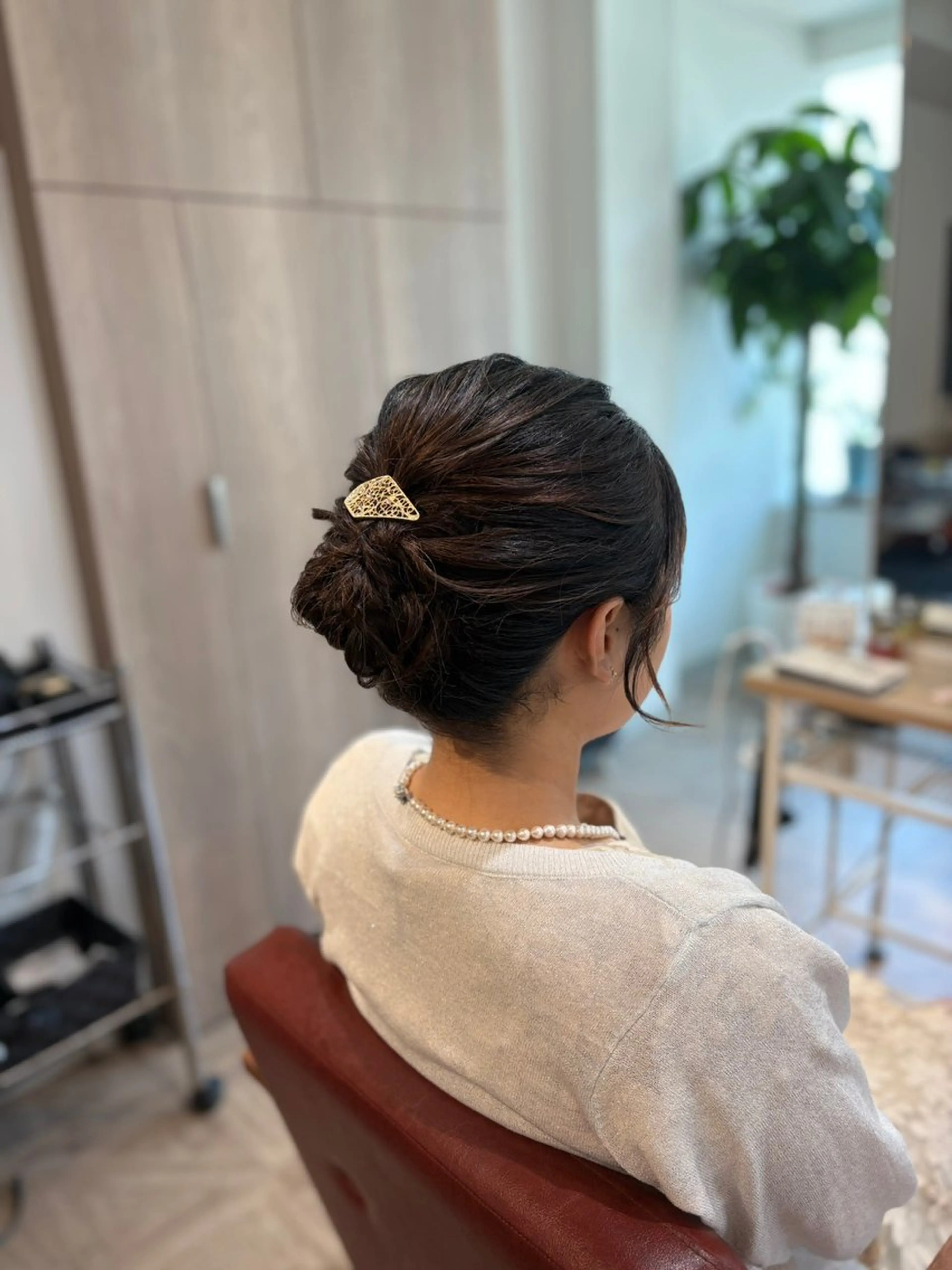 ミディアム ヘアアレンジ 檜山 知可子のヘアスタイル