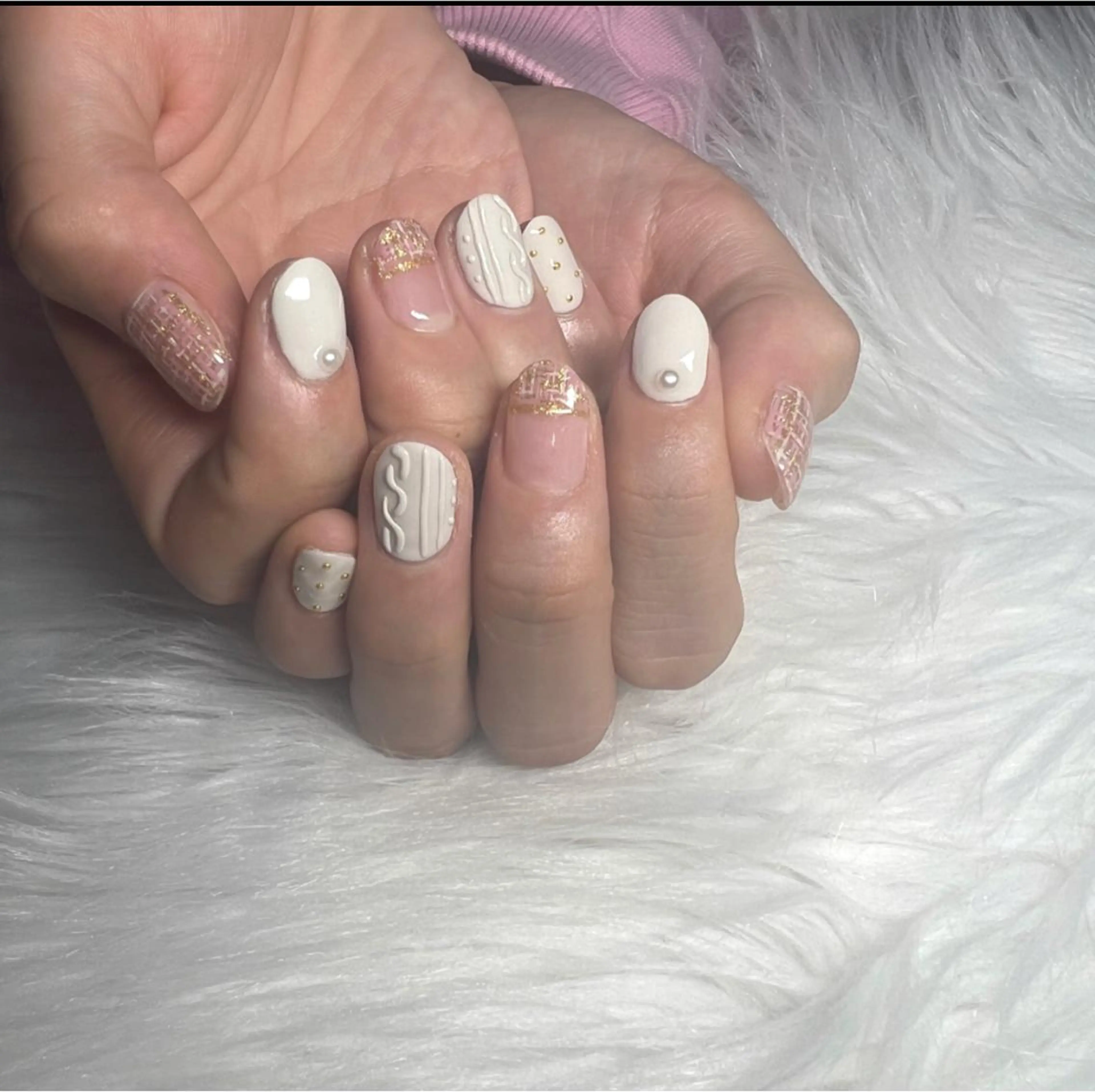 ネイル チークネイル ジェルネイル 韓国ネイル 持ち込み パラジェル ハンドネイル LeaLea nails.のネイルデザイン