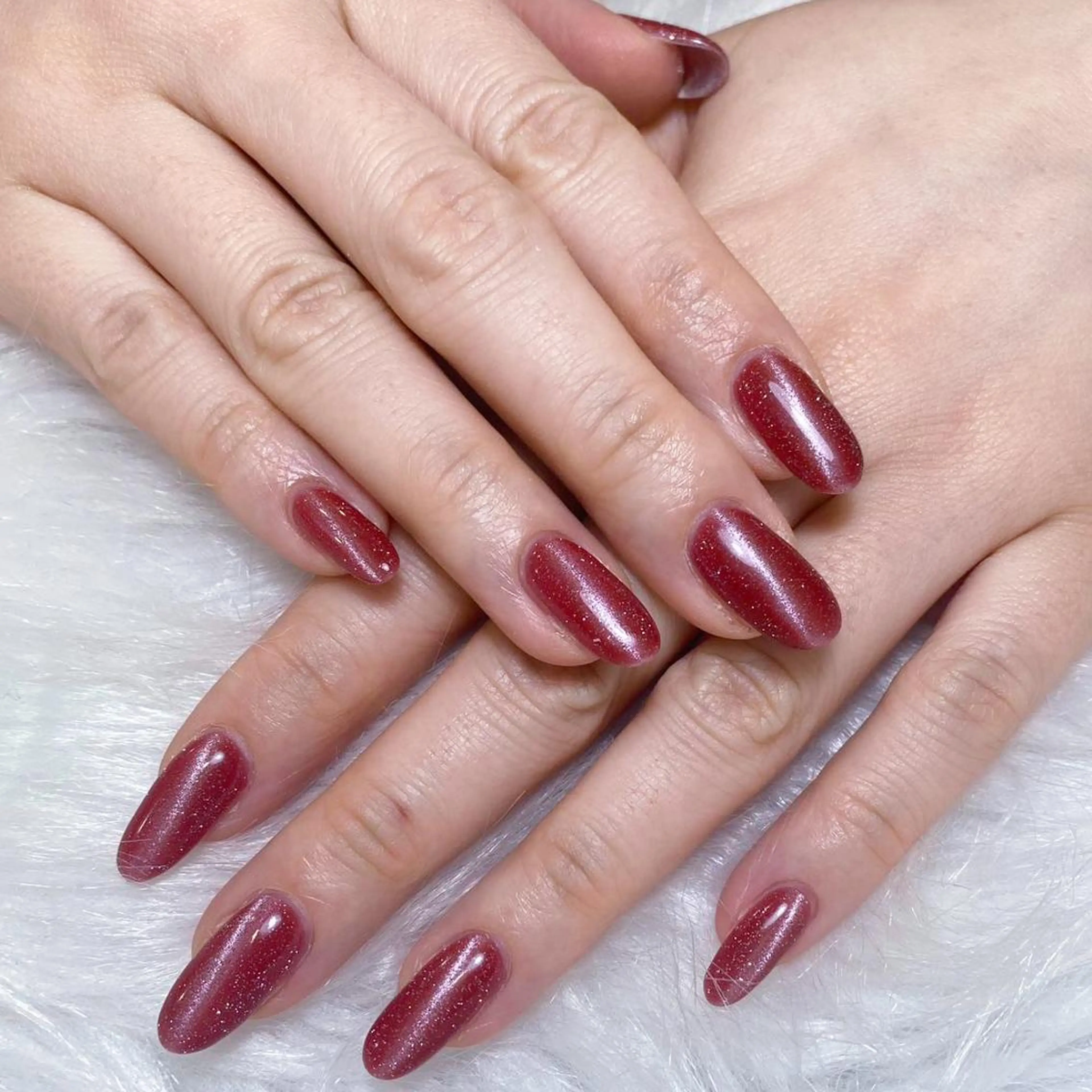 ネイル アートネイル オーロラネイル フラッシュネイル ガーリー キラキラネイル リナ 💅のネイルデザイン