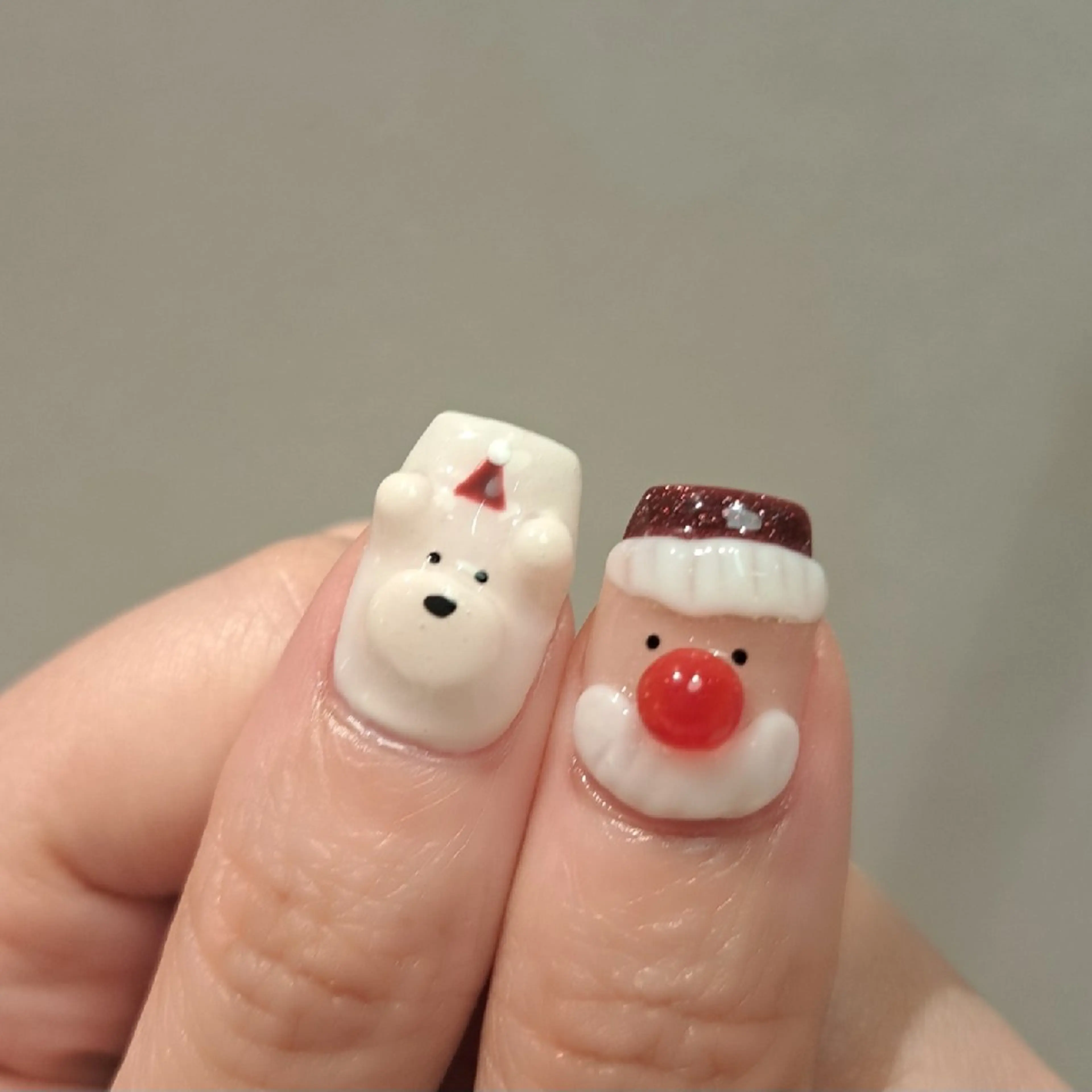 ネイル アートネイル ジェルネイル 持ち込み 冬ネイル クリスマス ハンドネイル Nail mood デザイン持ち込みokのネイルデザイン