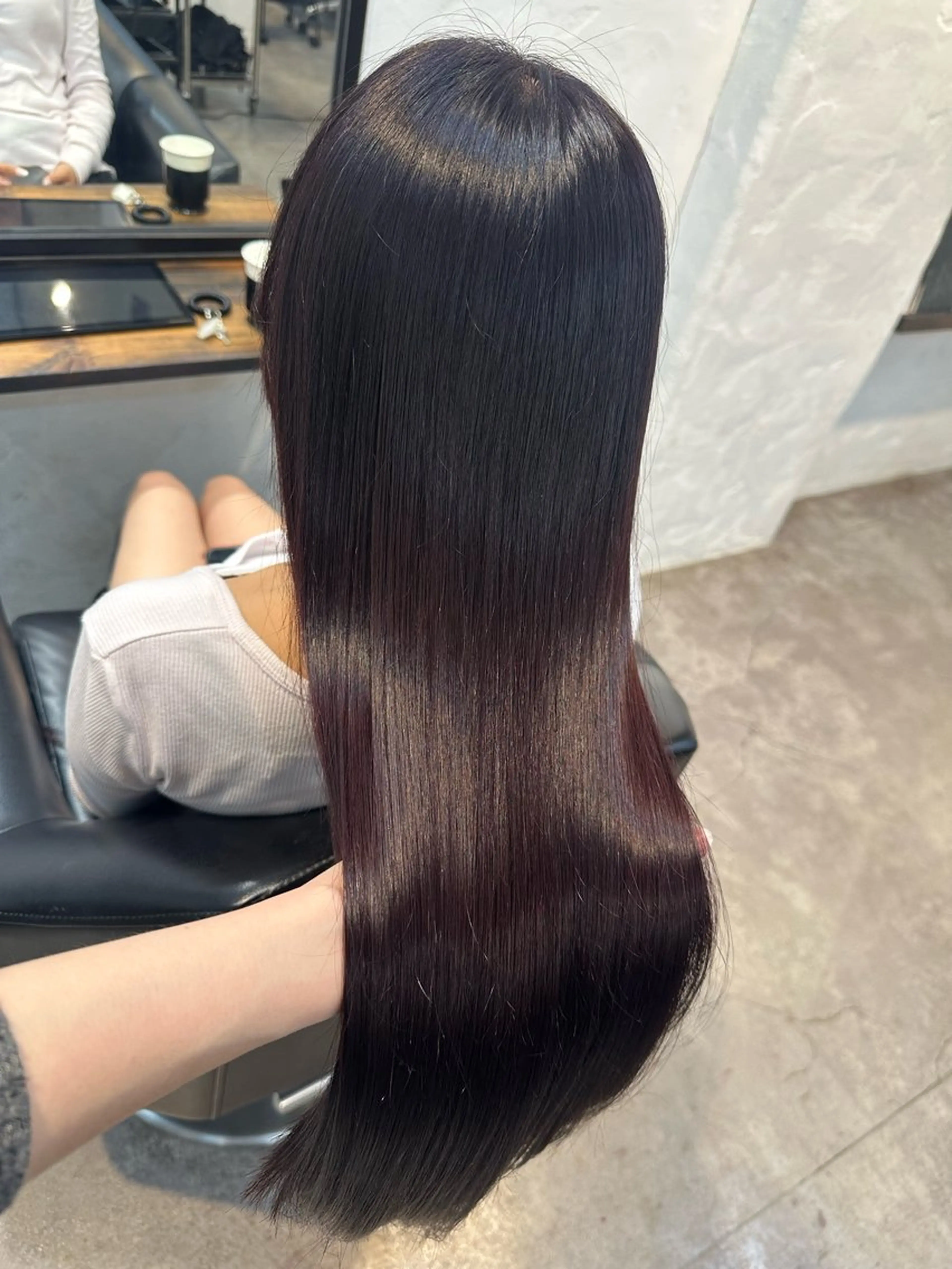 ロング カラー カット ヘアカラー トリートメント 🫧エクステ/透明感 カラー🫧アサミ️のヘアスタイル