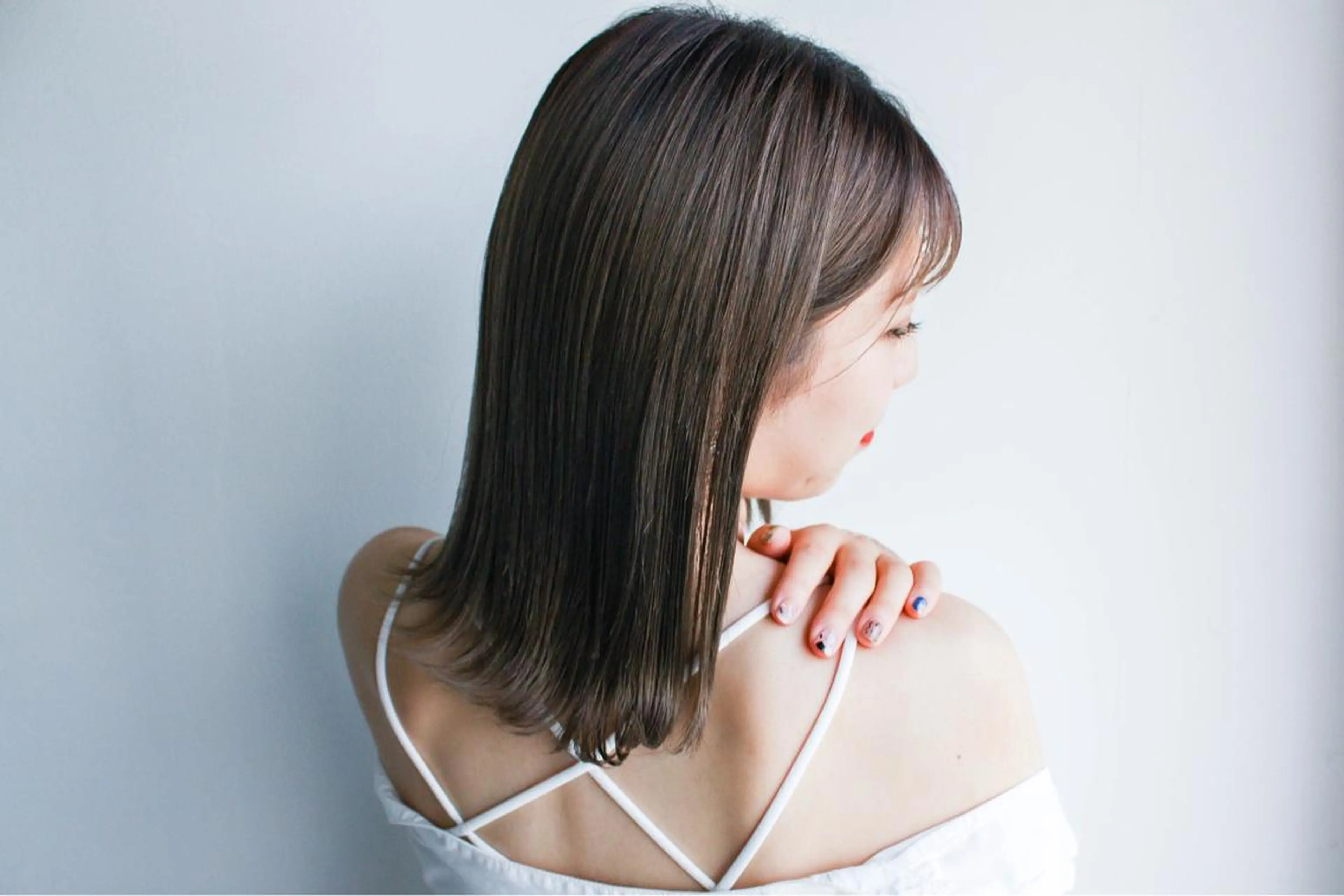 ミディアム カラー nagisa /縮毛矯正のヘアスタイル