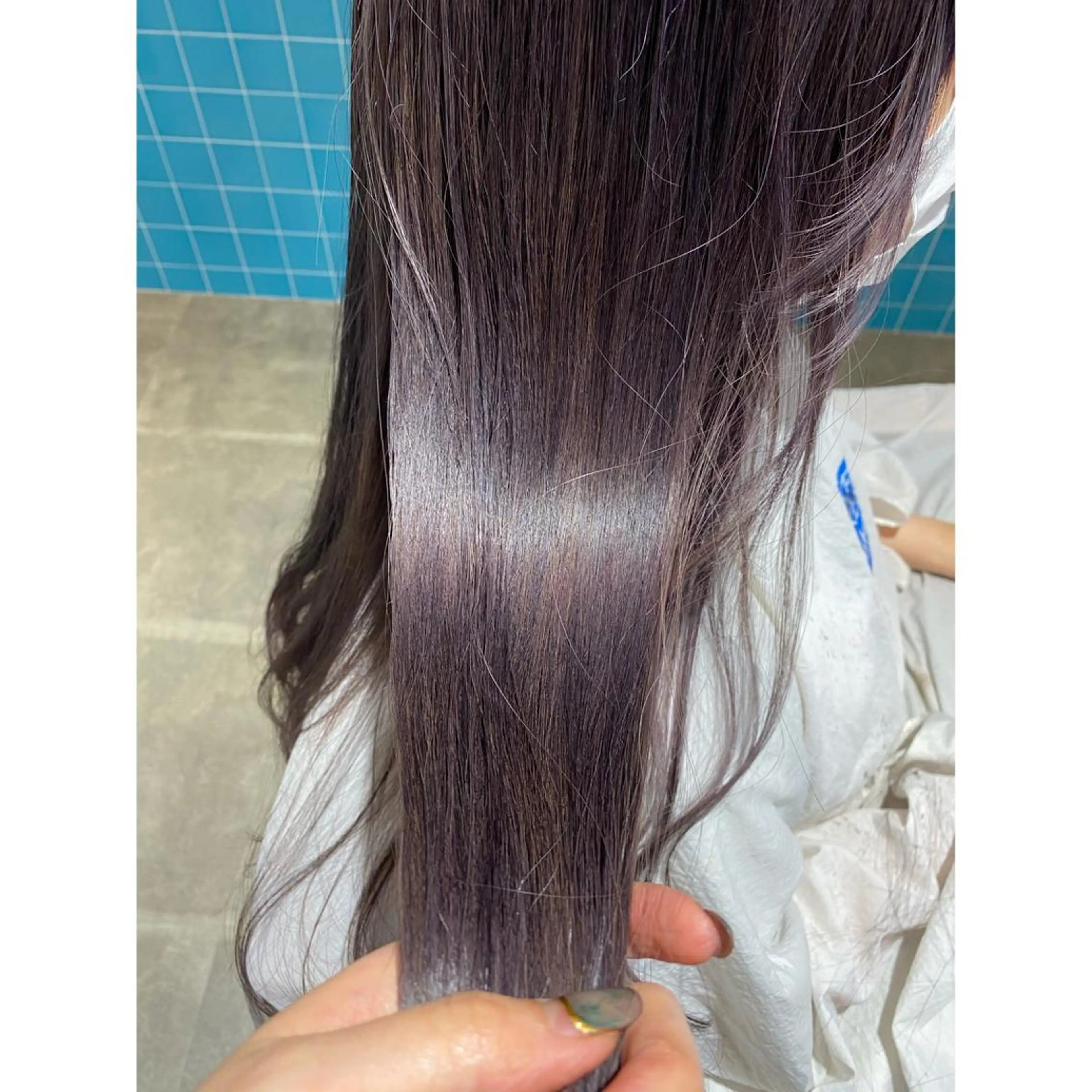 カラー ラベンダーカラー カット ヘアカラー 🐻結んで可愛い hair EMI🐻のヘアスタイル