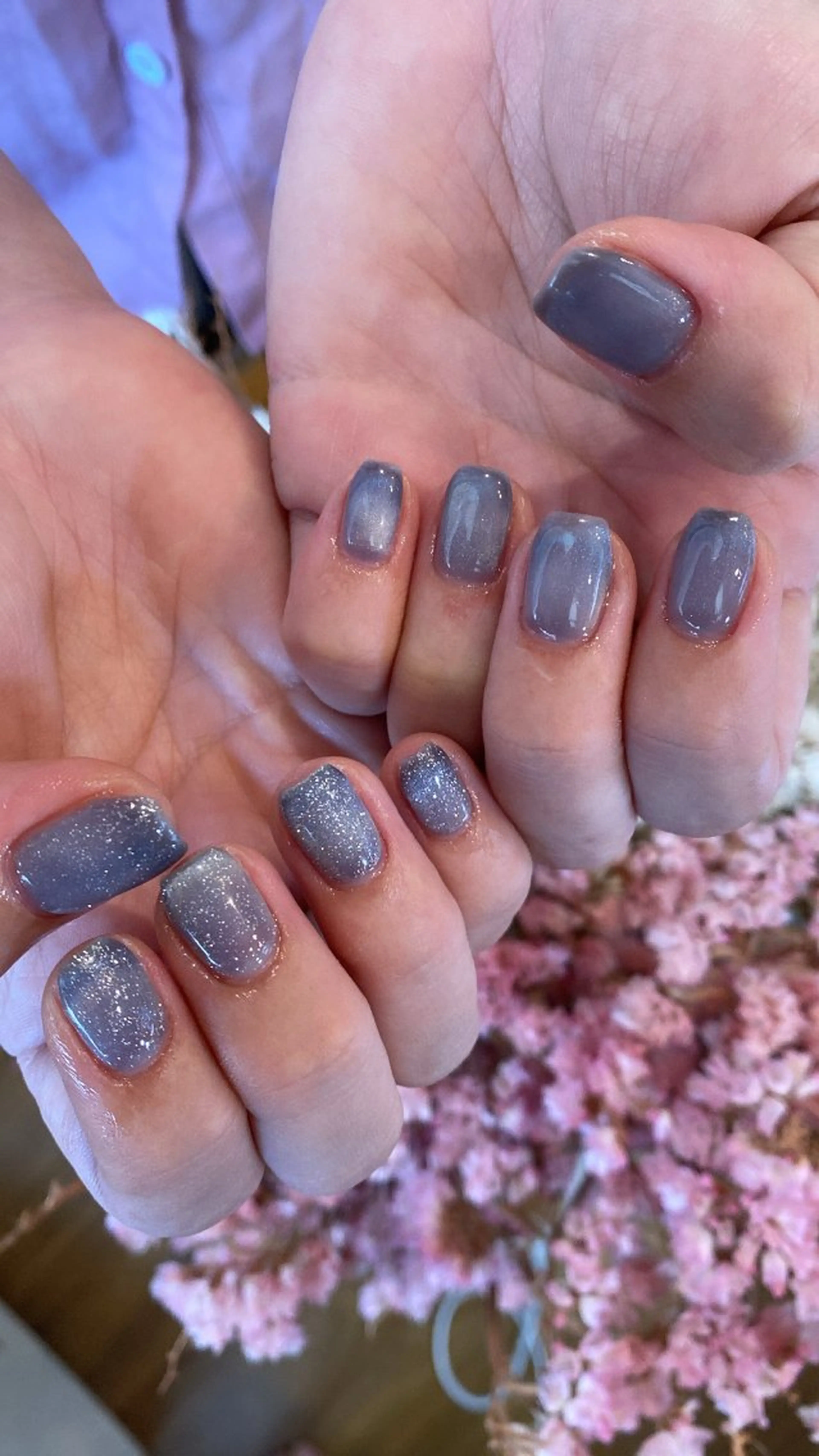 ネイル フラッシュネイル ハンドネイル crystal ⭐︎ colorのネイルデザイン