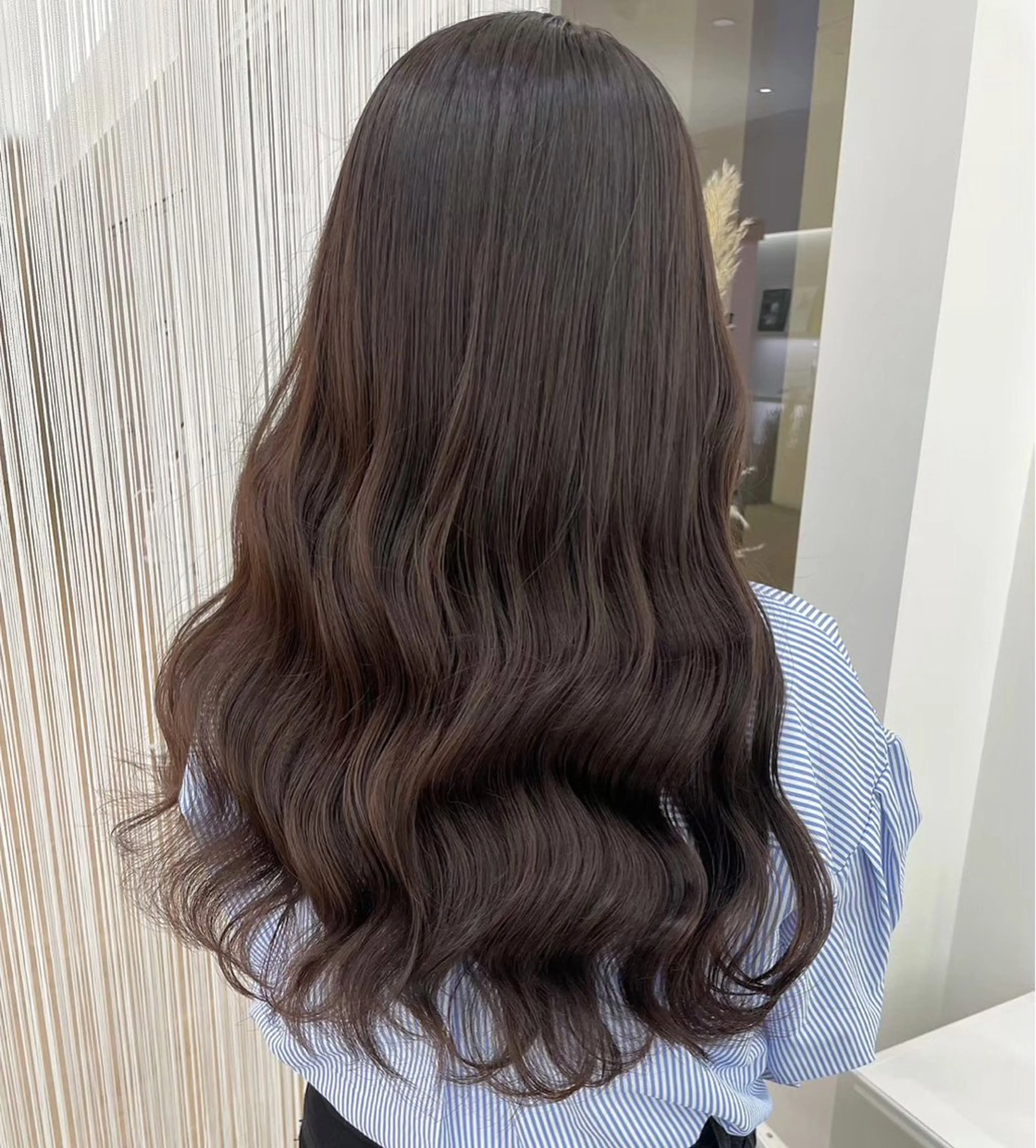 ロング カラー ブラウンカラー ダークブラウン ParveMix🍀 藤原愛未のヘアスタイル